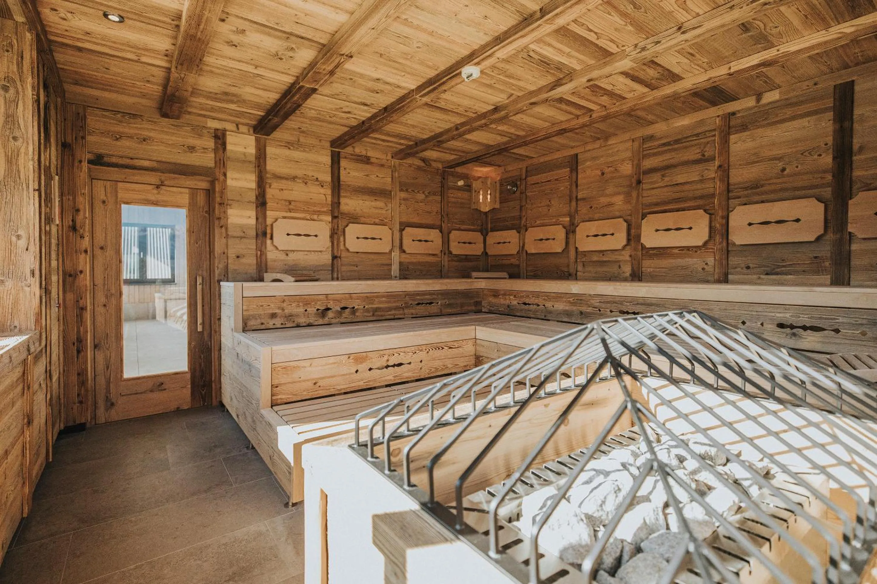 Sauna, Bed in Appartements Wieshof