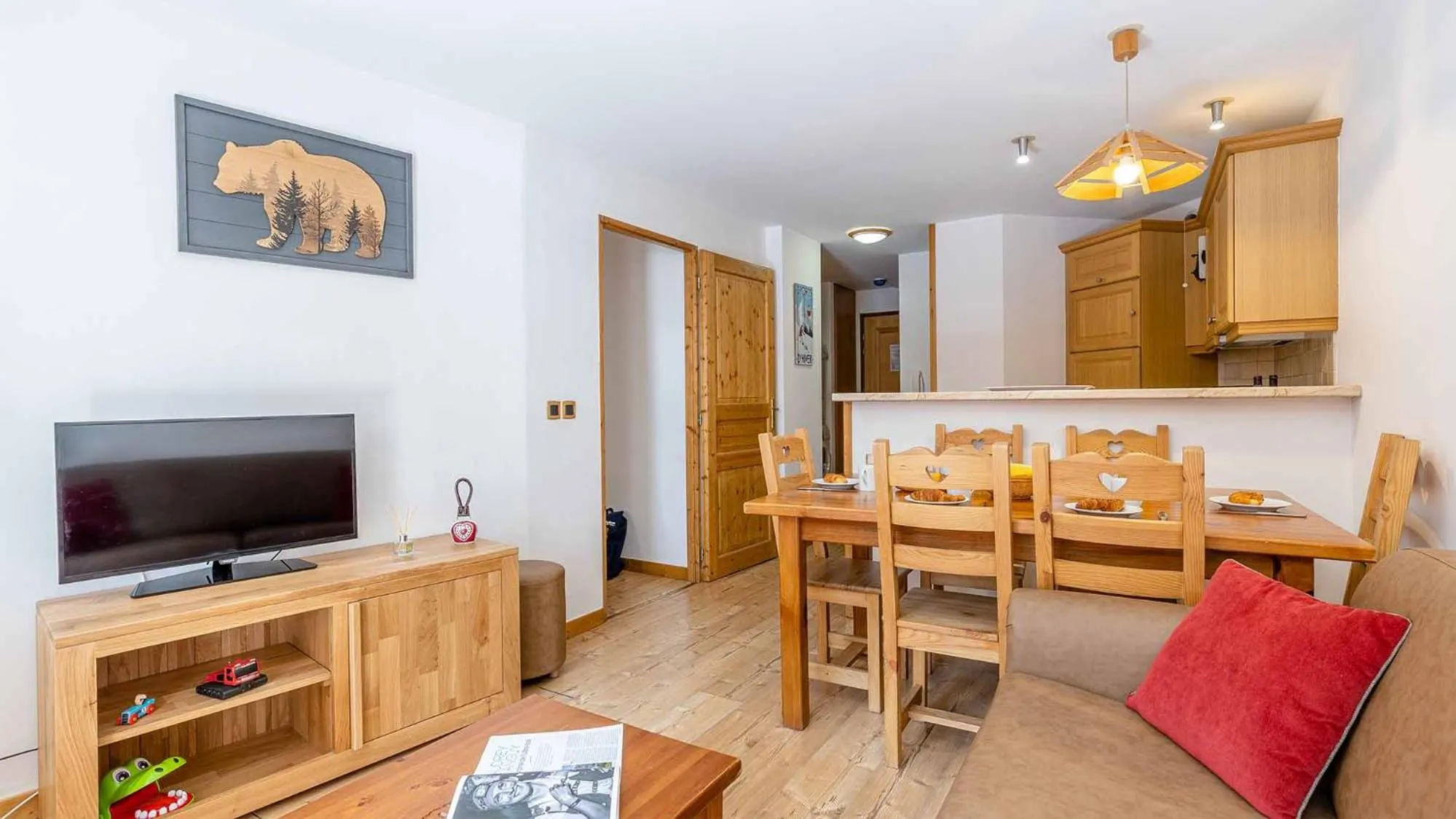 Living room in Madame Vacances Résidence Les Jardins de la Vanoise