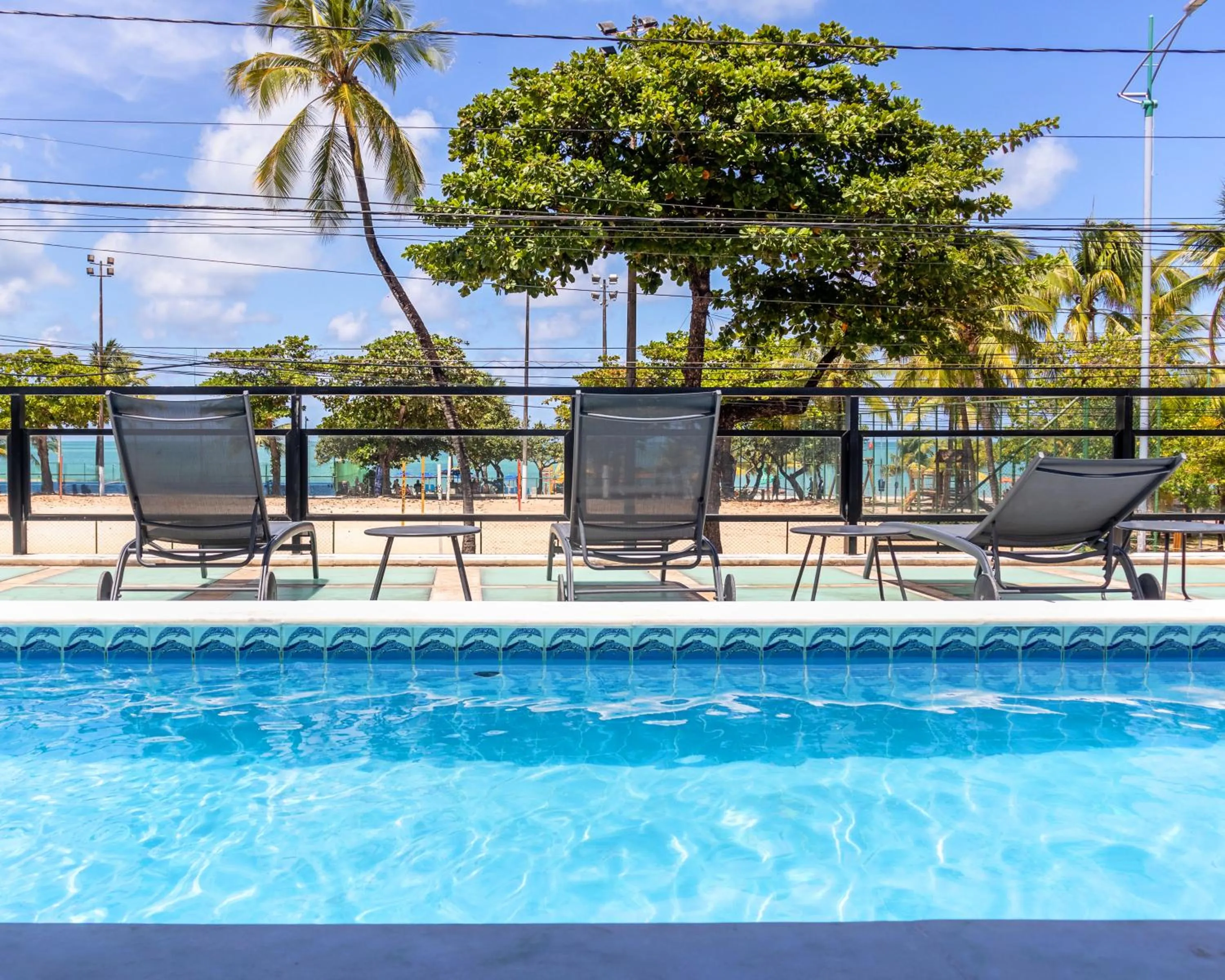 Pool view in Praia Hotel Enseada