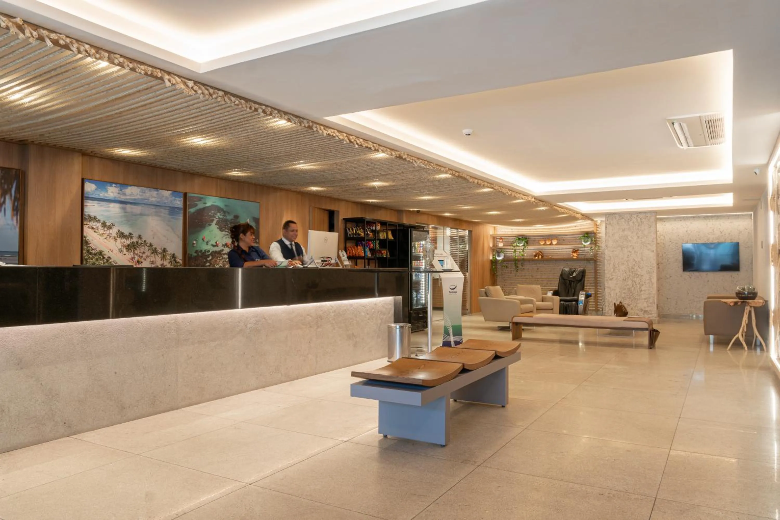 Lobby or reception in Tambaqui Praia Hotel