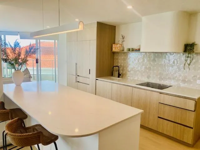 Kitchen or kitchenette in Foreshore Beachfront Apartments