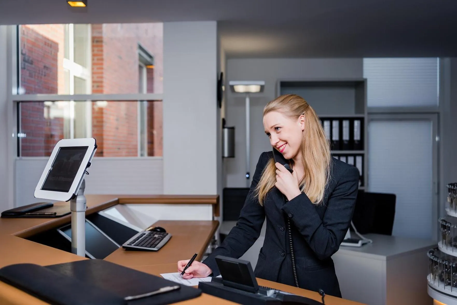 Lobby or reception in Hotel Alte Werft