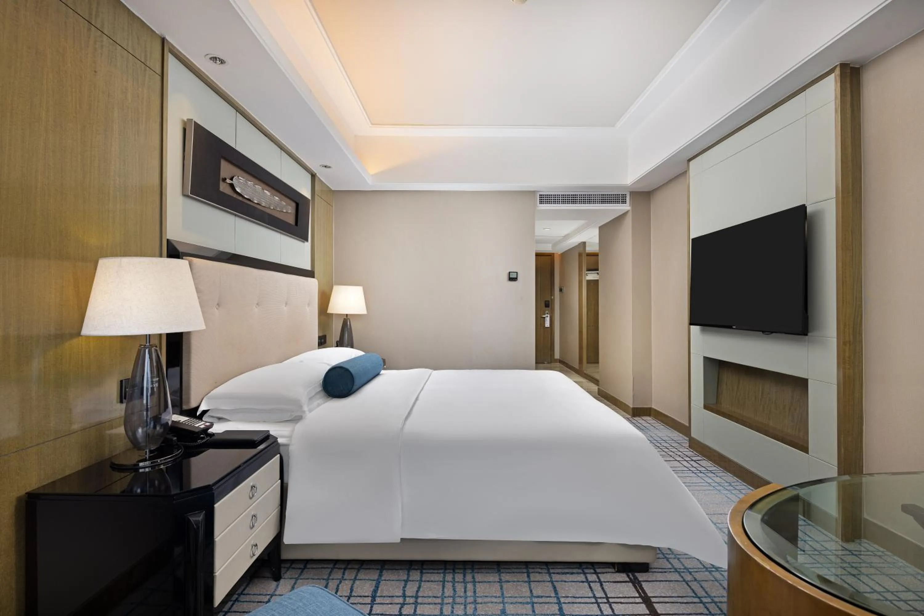 Bed in Pullman Shanghai Jing'an-Jing'an district, downtown railway station, traffic hub, easy to travel Shanghai