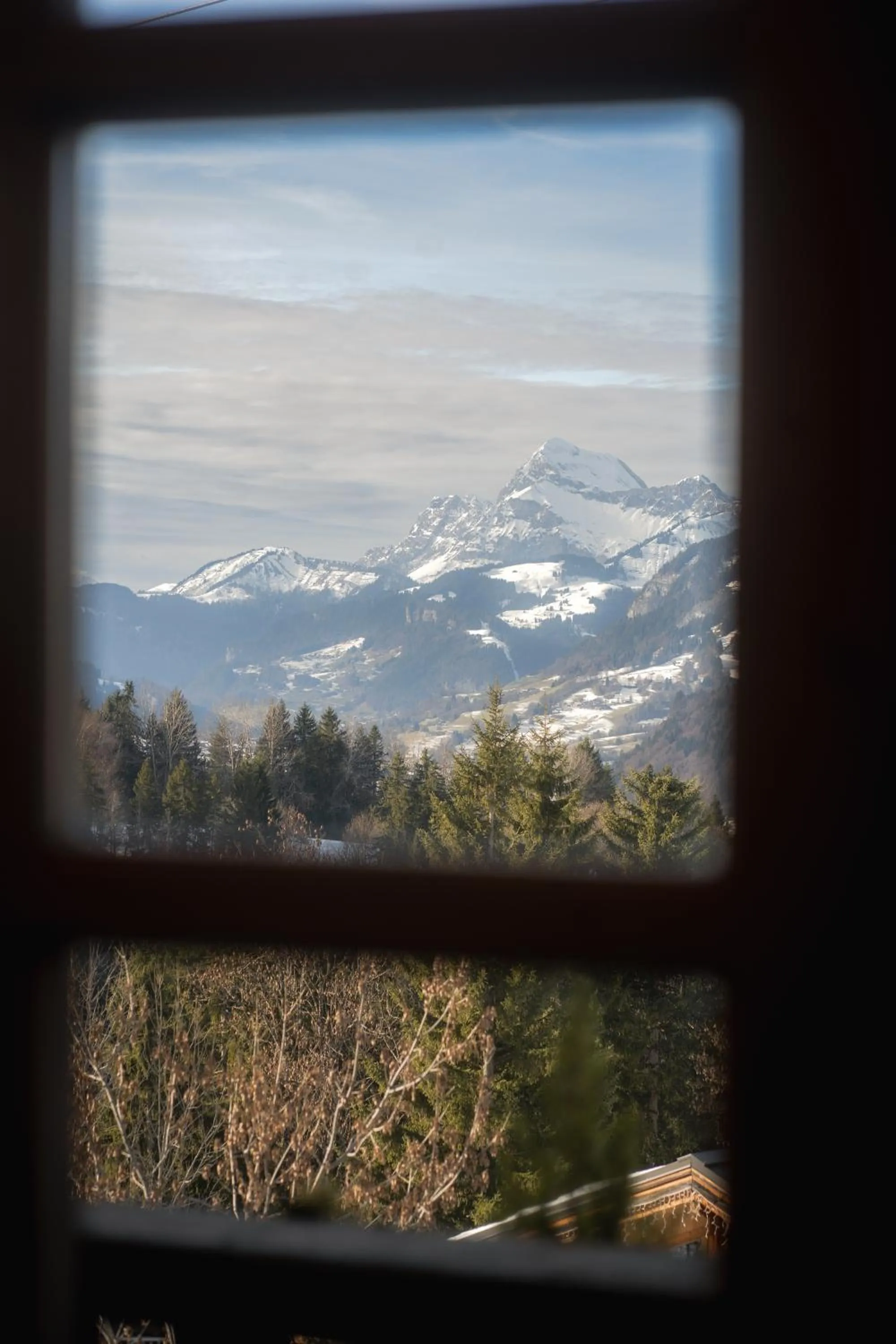 Mountain view in La Ferme du Golf