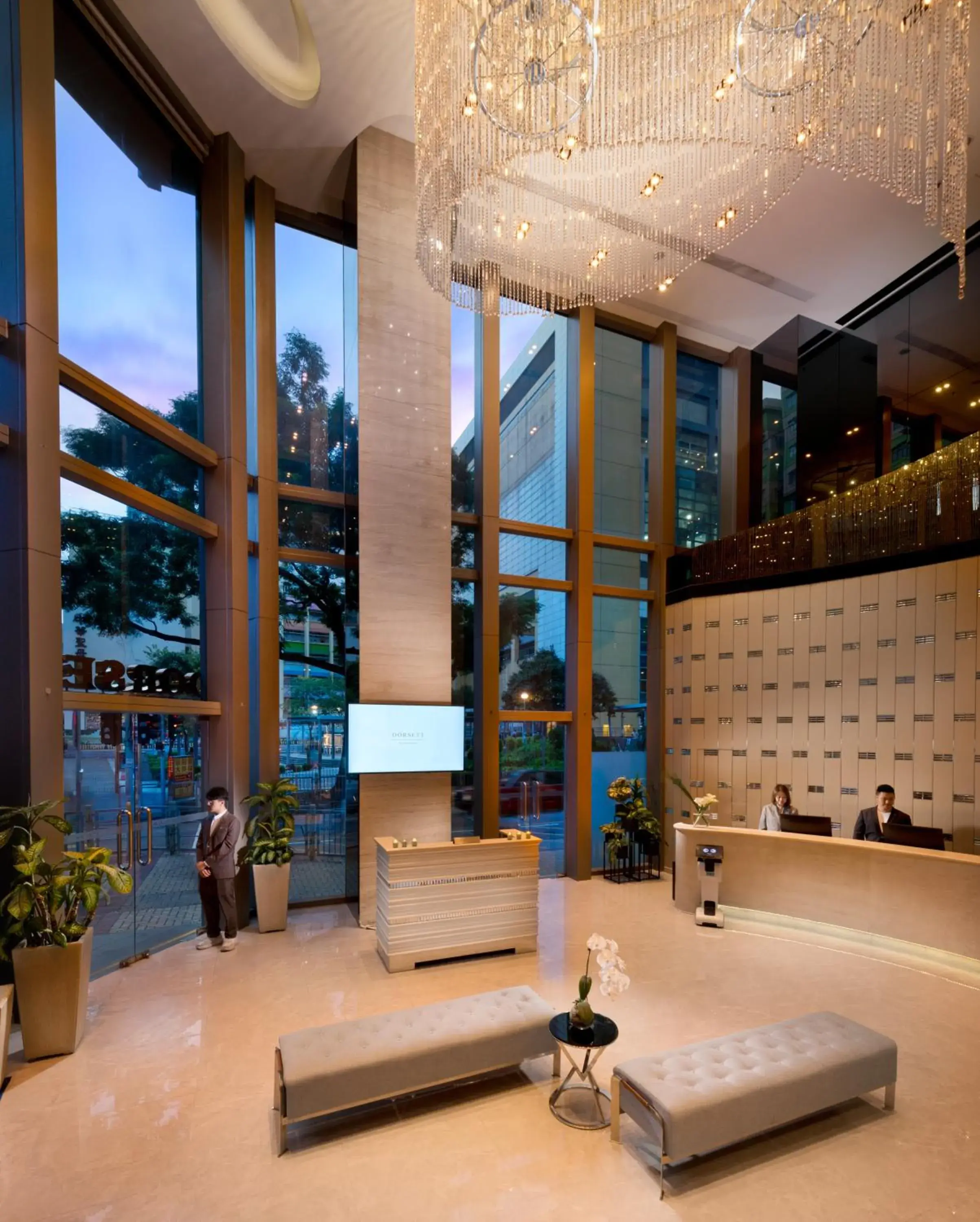 Lobby or reception in Dorsett Mongkok, Hong Kong Lobby or reception in Dorsett Mongkok, Hong Kong