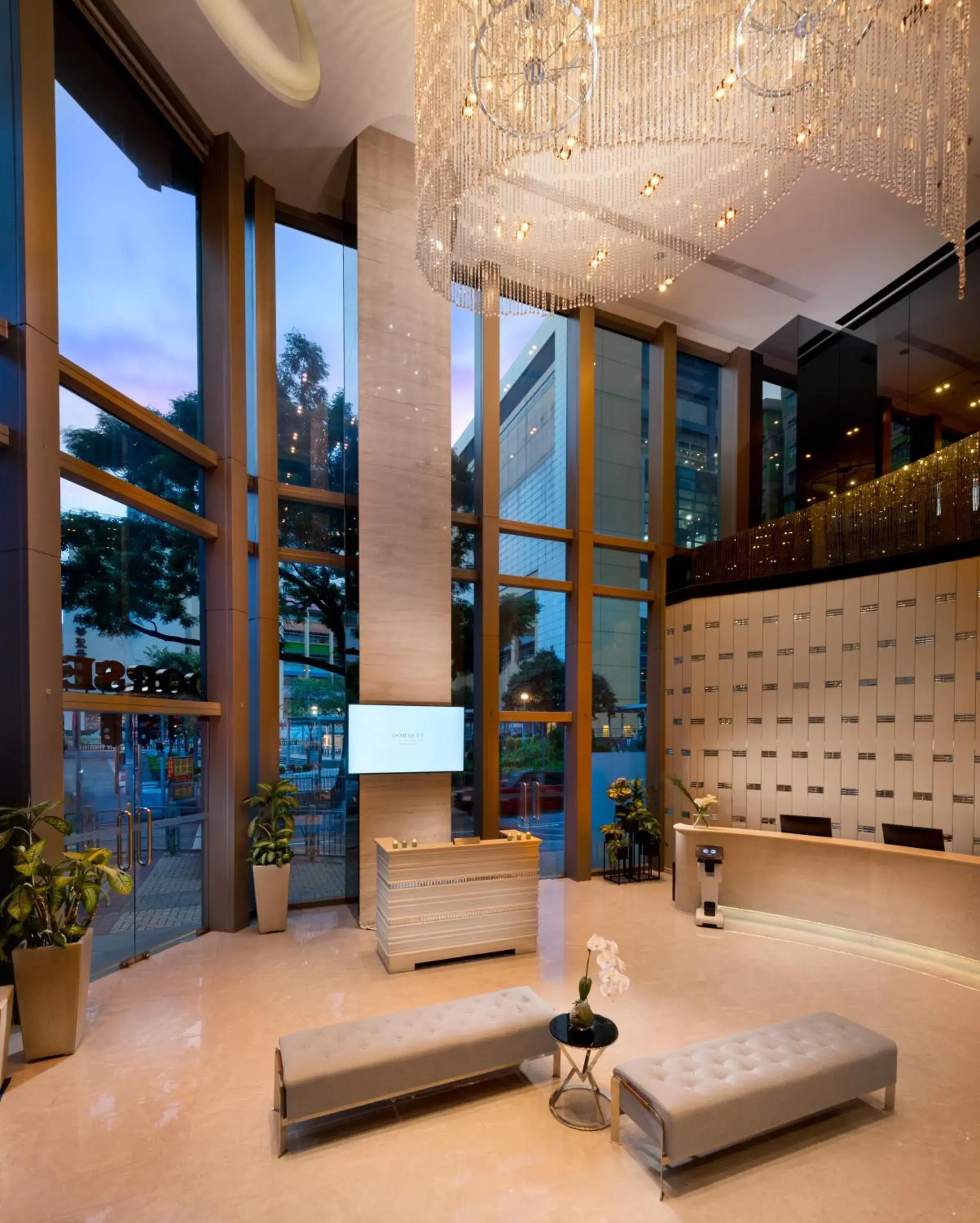 Lobby or reception in Dorsett Mongkok, Hong Kong Lobby or reception in Dorsett Mongkok, Hong Kong