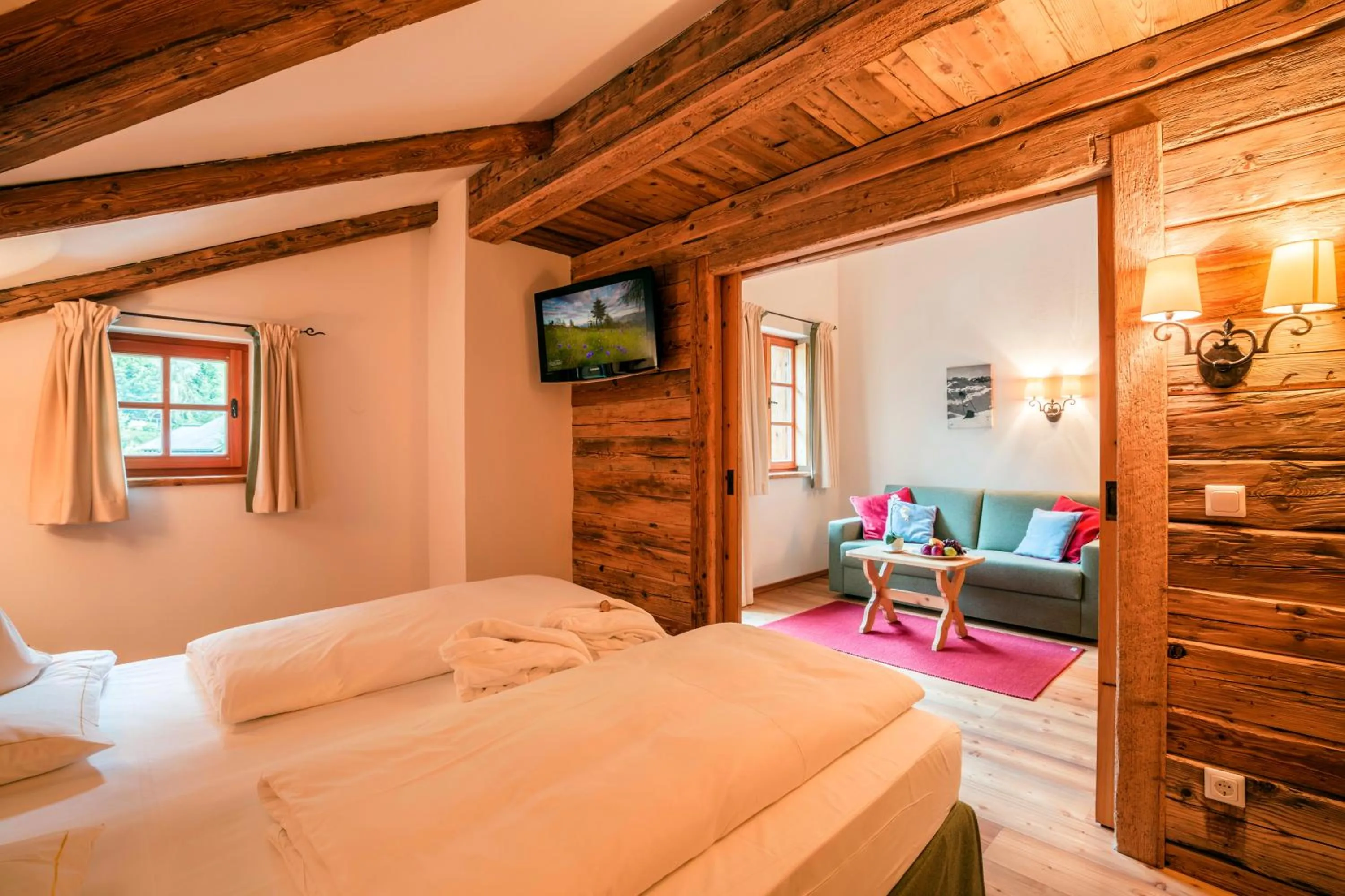 Photo of the whole room, Bed in Grossarler Hof Superior