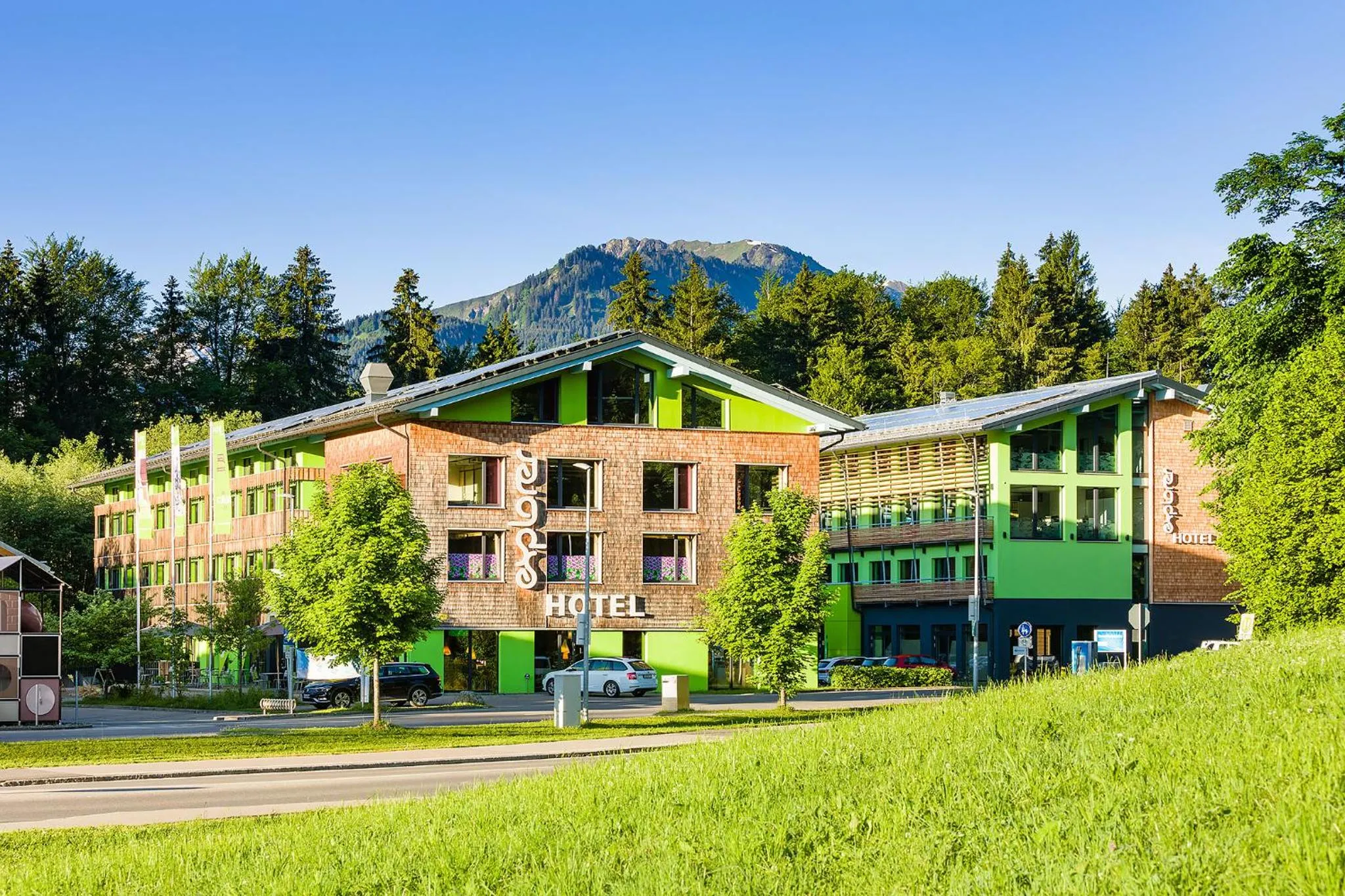 Property building in Explorer Hotel Oberstdorf