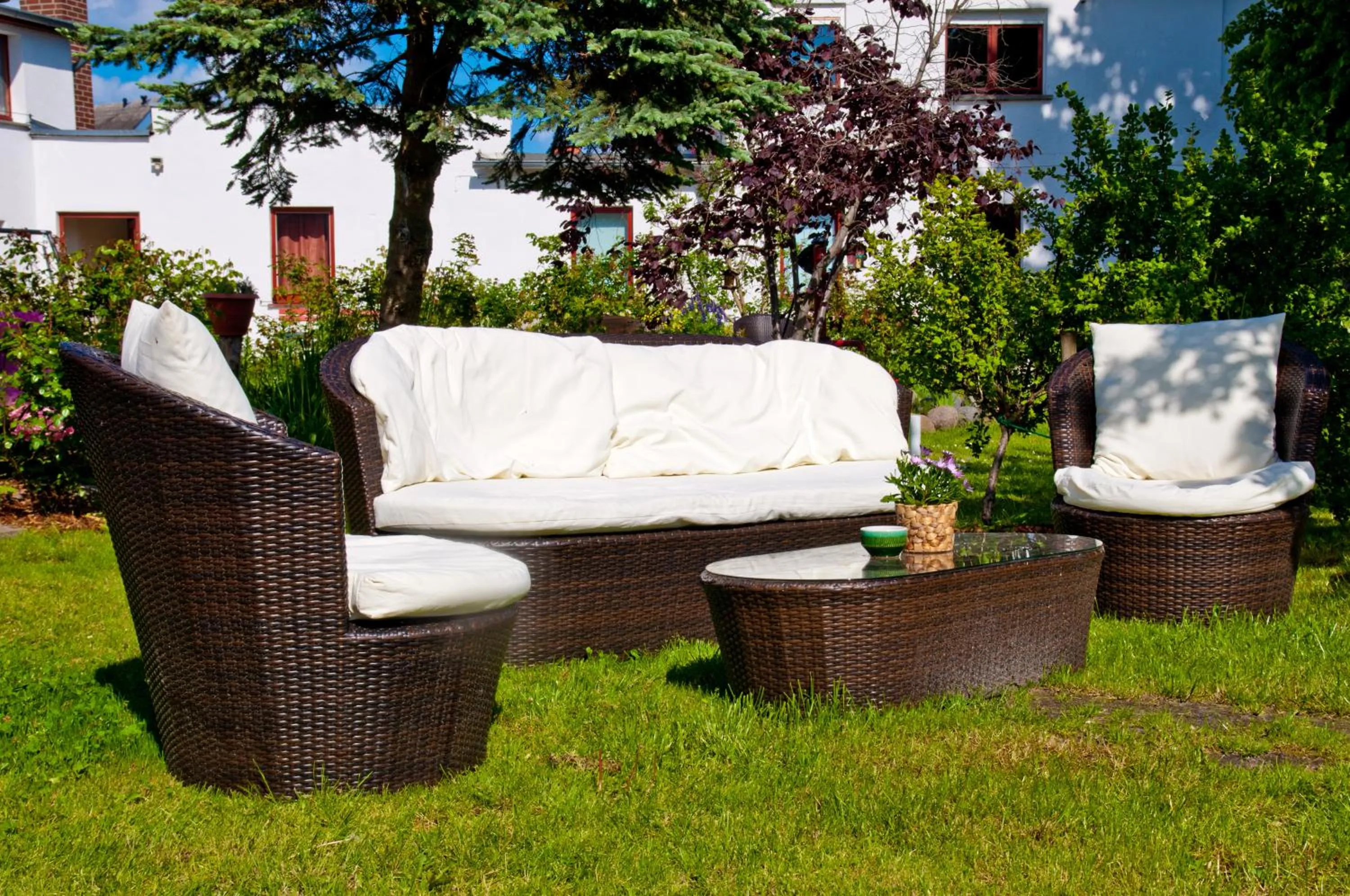 Garden in Strand-Hotel Lobbe