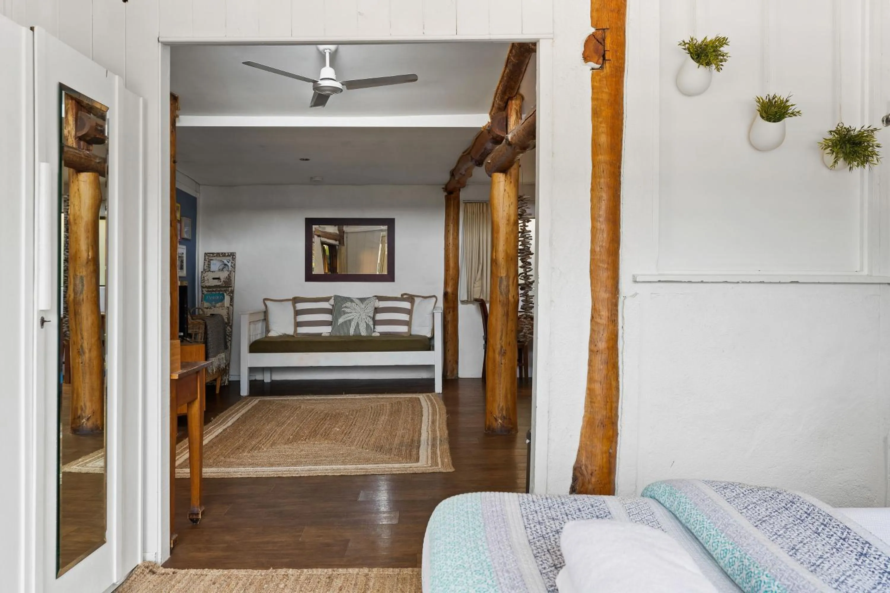 Seating area, Bed in Garden Burees