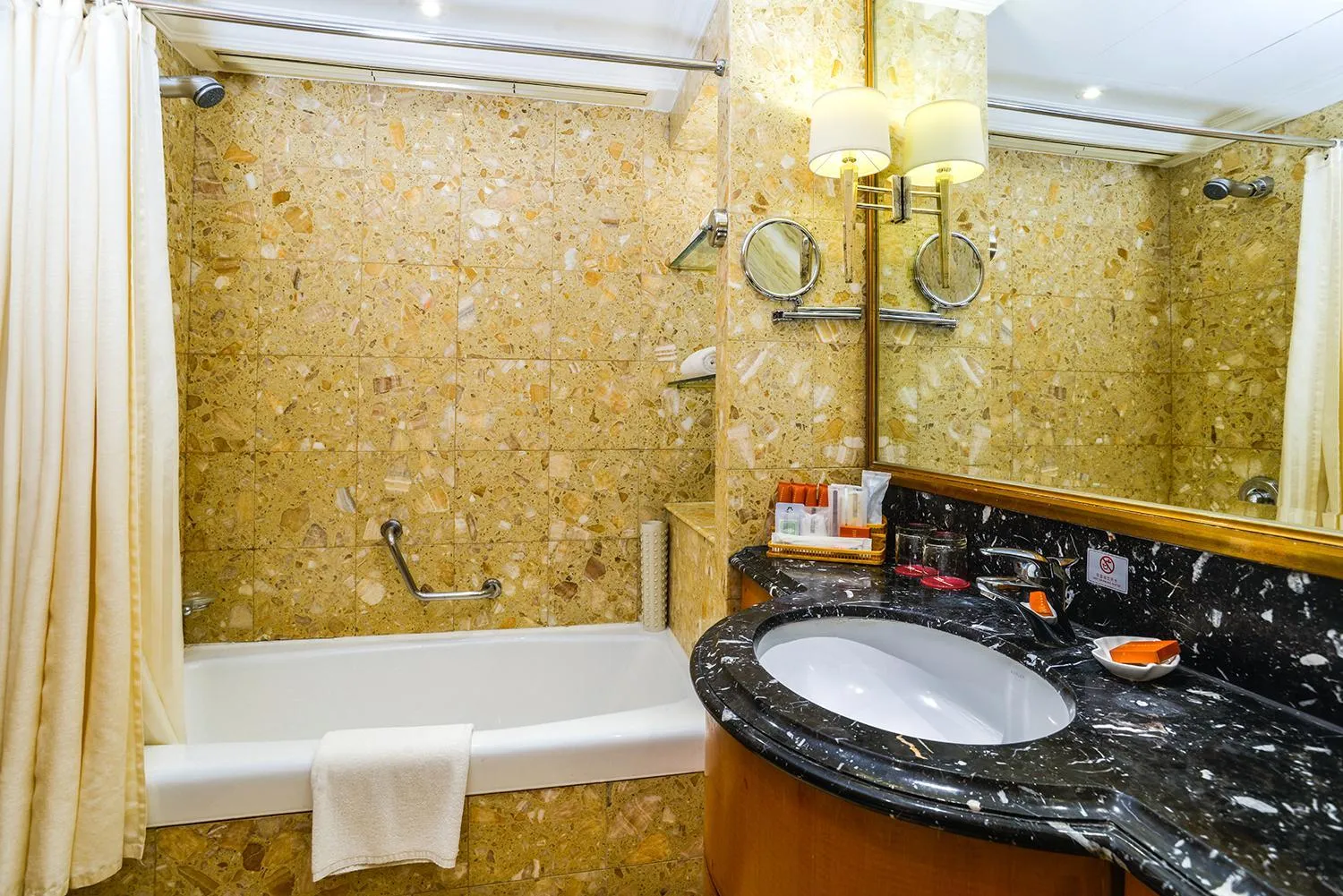 Bathroom in Crowne Plaza Qingdao by IHG