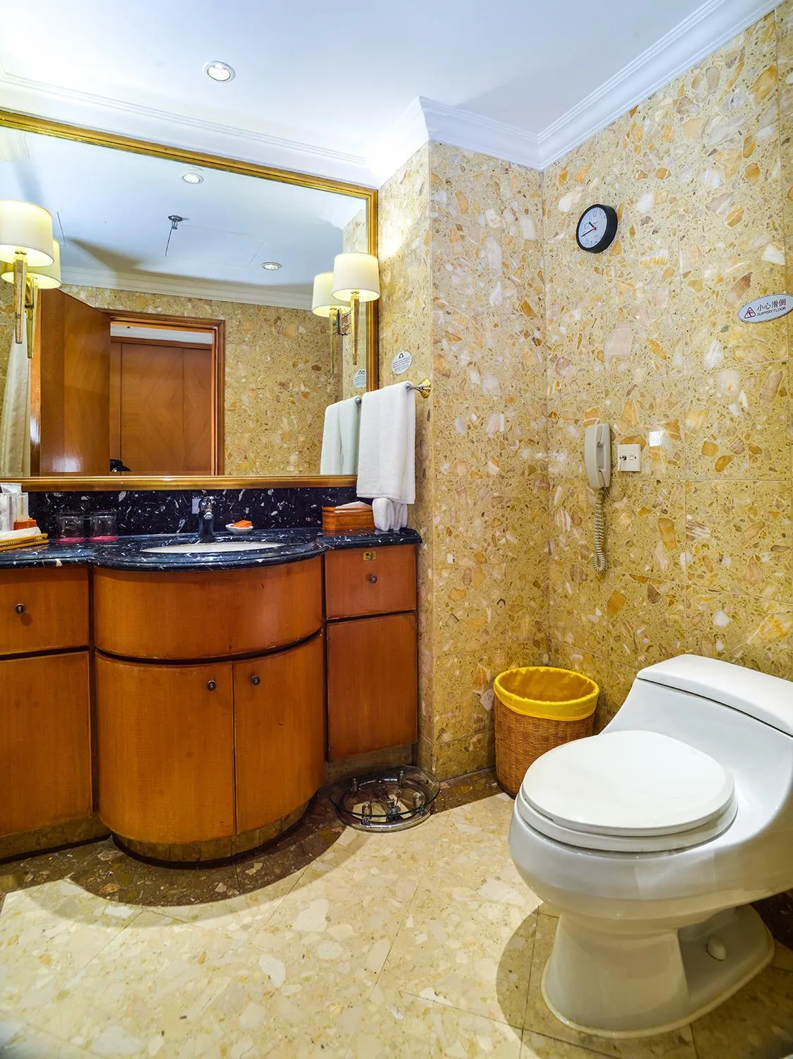 Bathroom in Crowne Plaza Qingdao by IHG