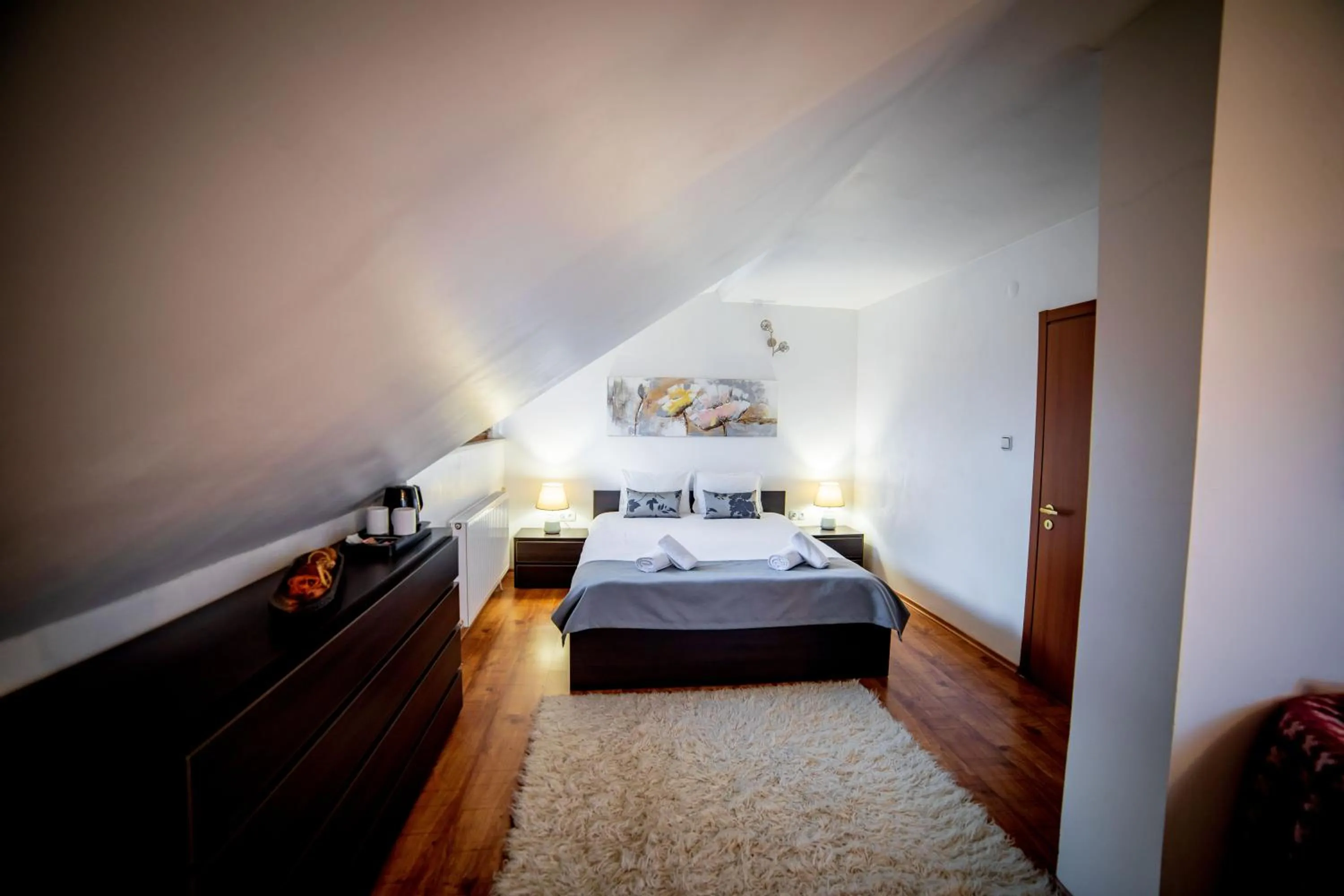 Bed in Velinov Boutique Hotel