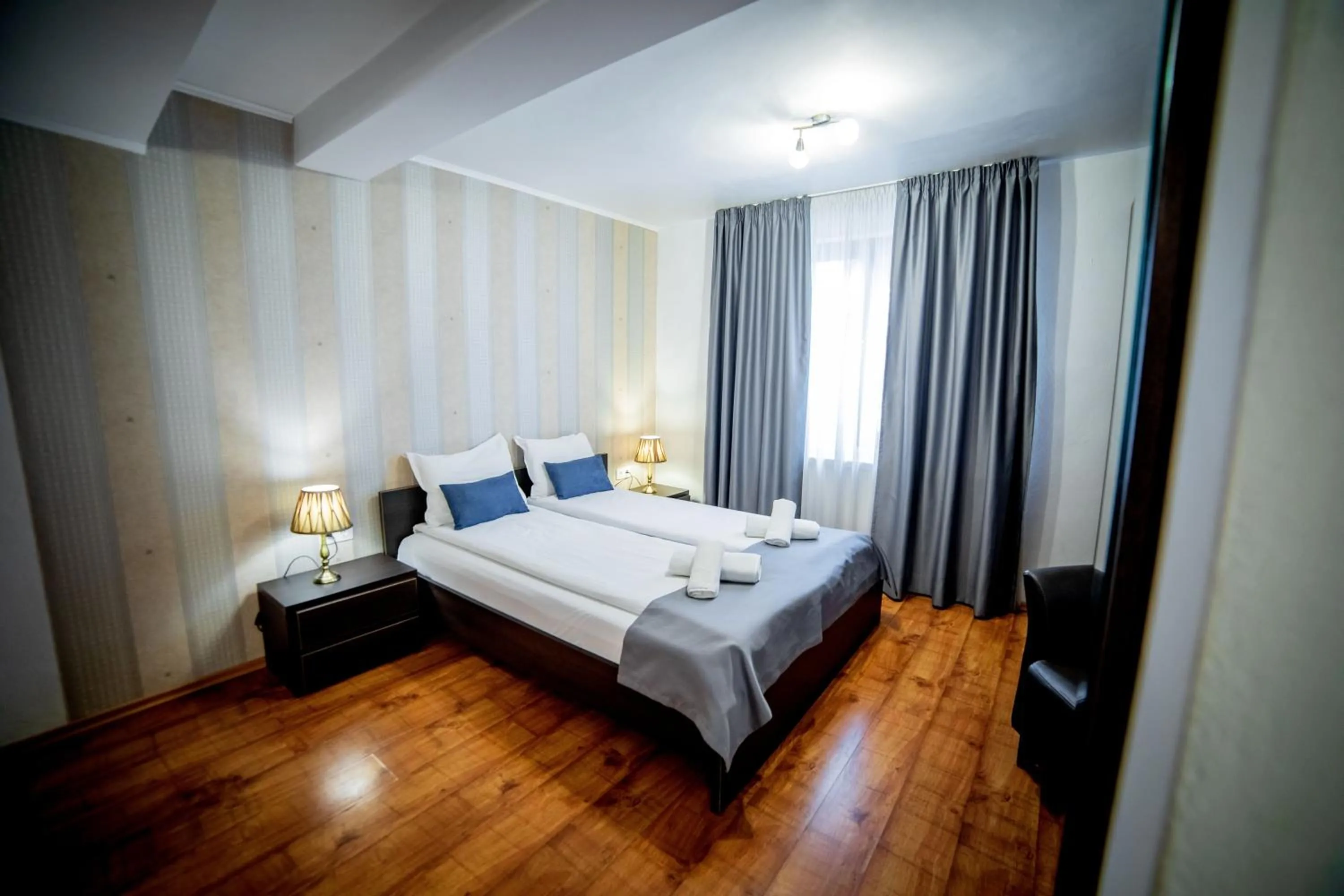 Bed in Velinov Boutique Hotel