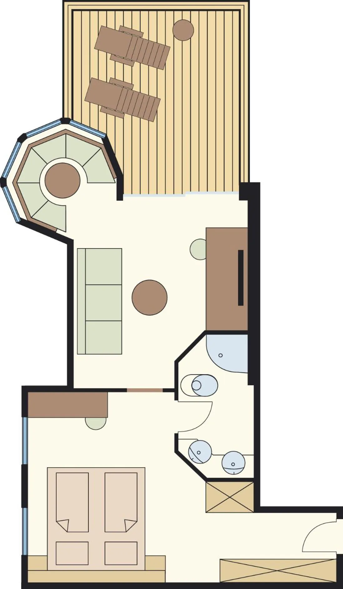 Floor plan in Hotel Bergland
