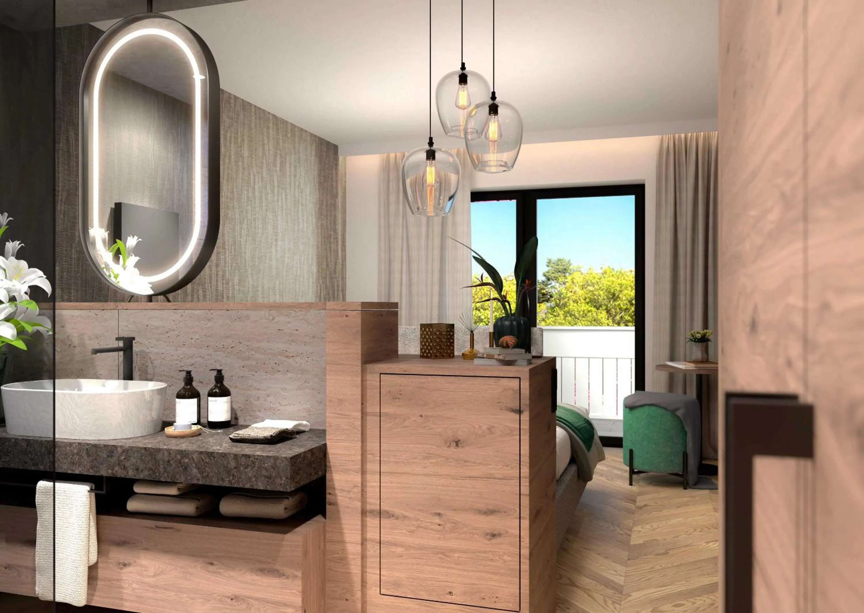 Bathroom in Hotel Bergland