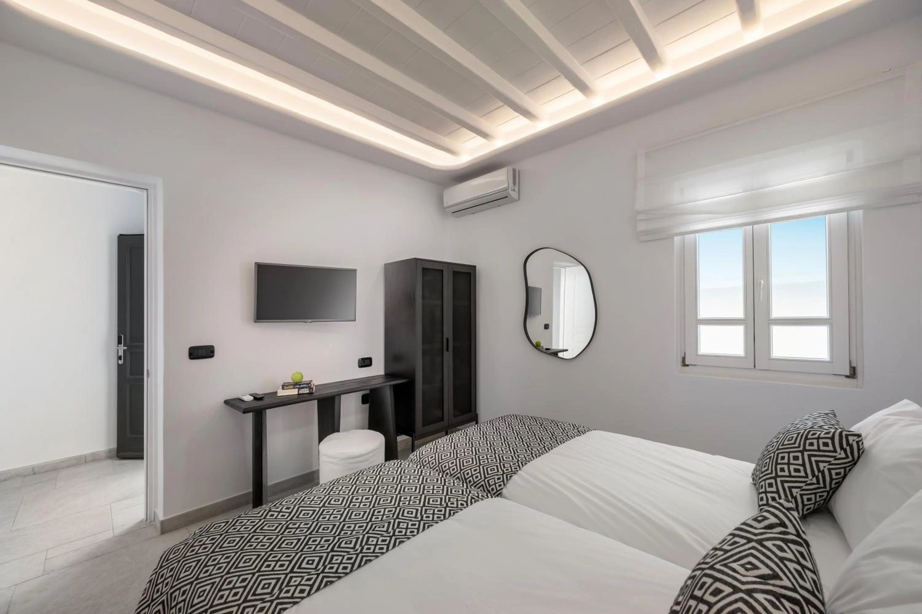 Bed in Deliades Hotel