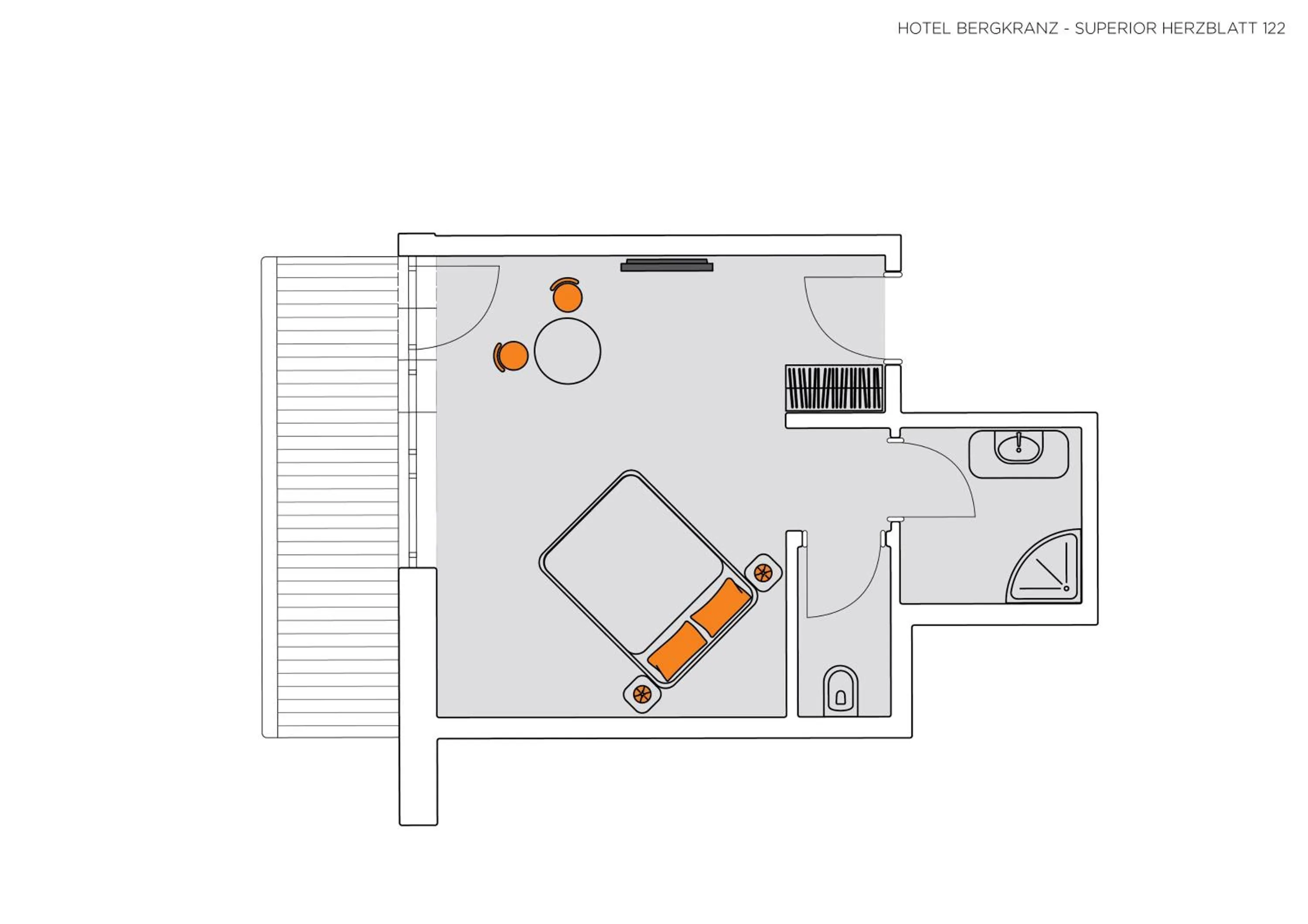 Floor plan in Hotel Bergkranz