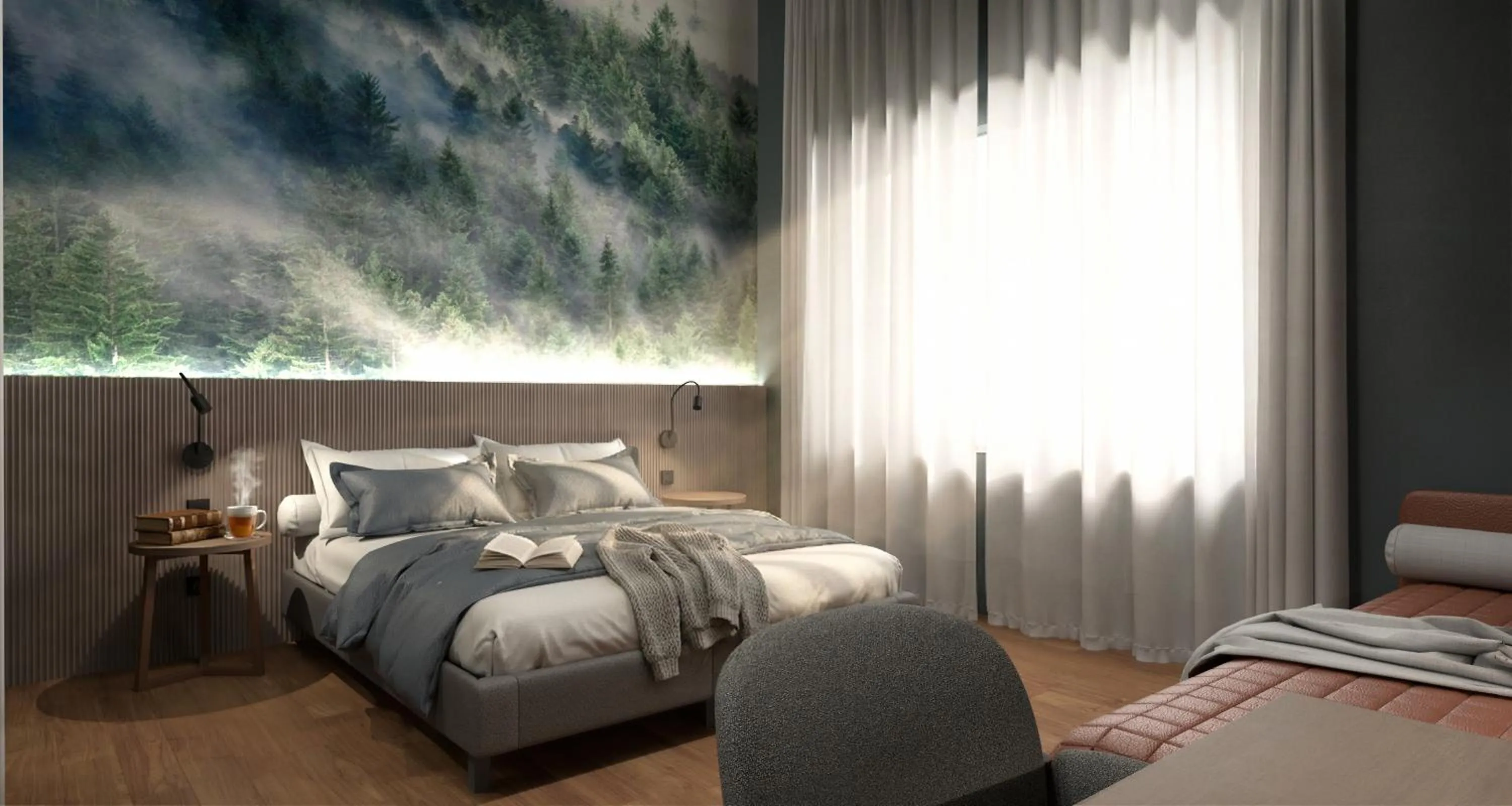 Bedroom, Bed in Hotel Del Lago 1934 & SPA