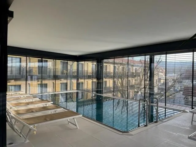 Pool view in Hotel Garni Colora