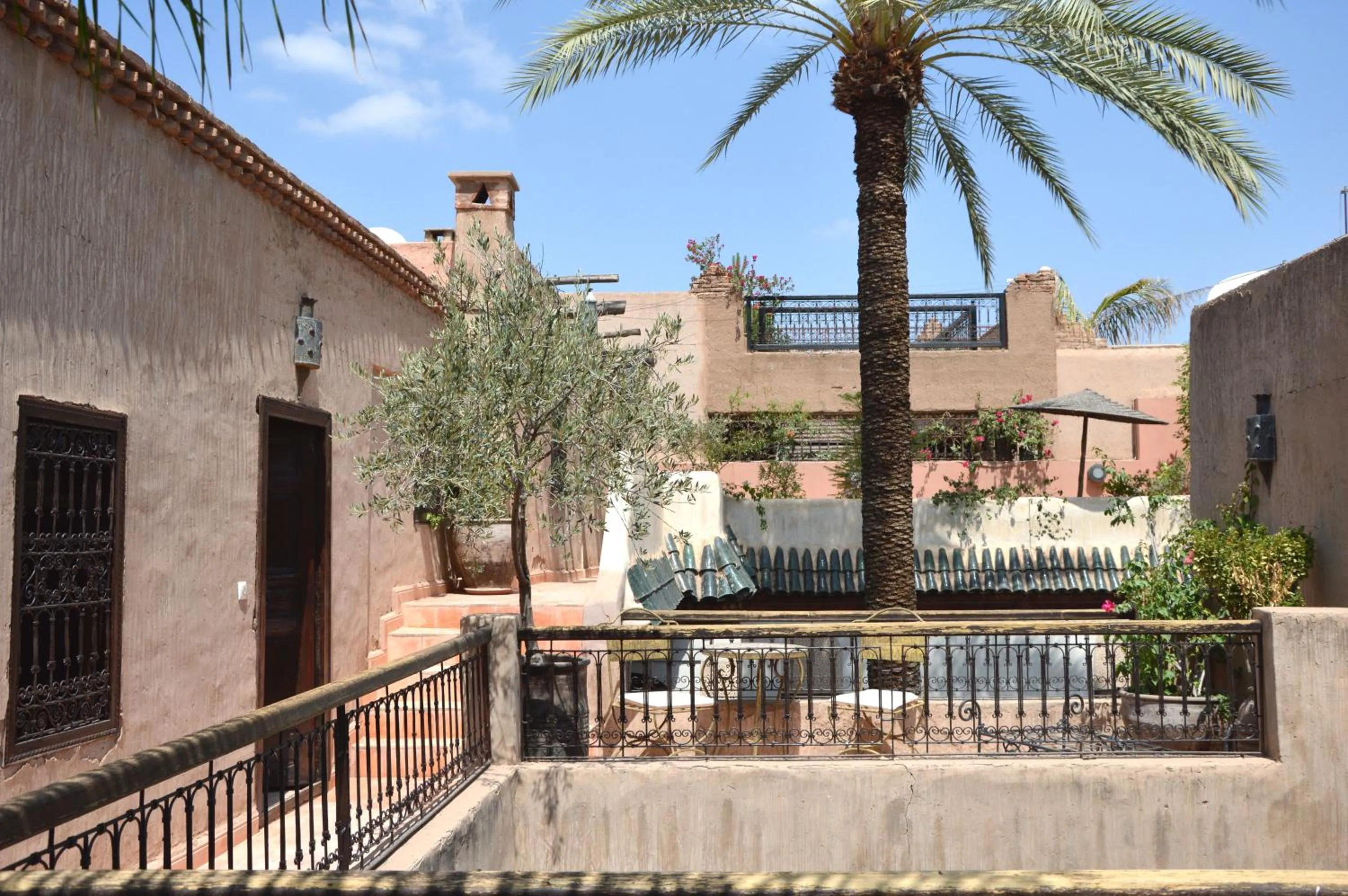Garden view in Riad Palmier