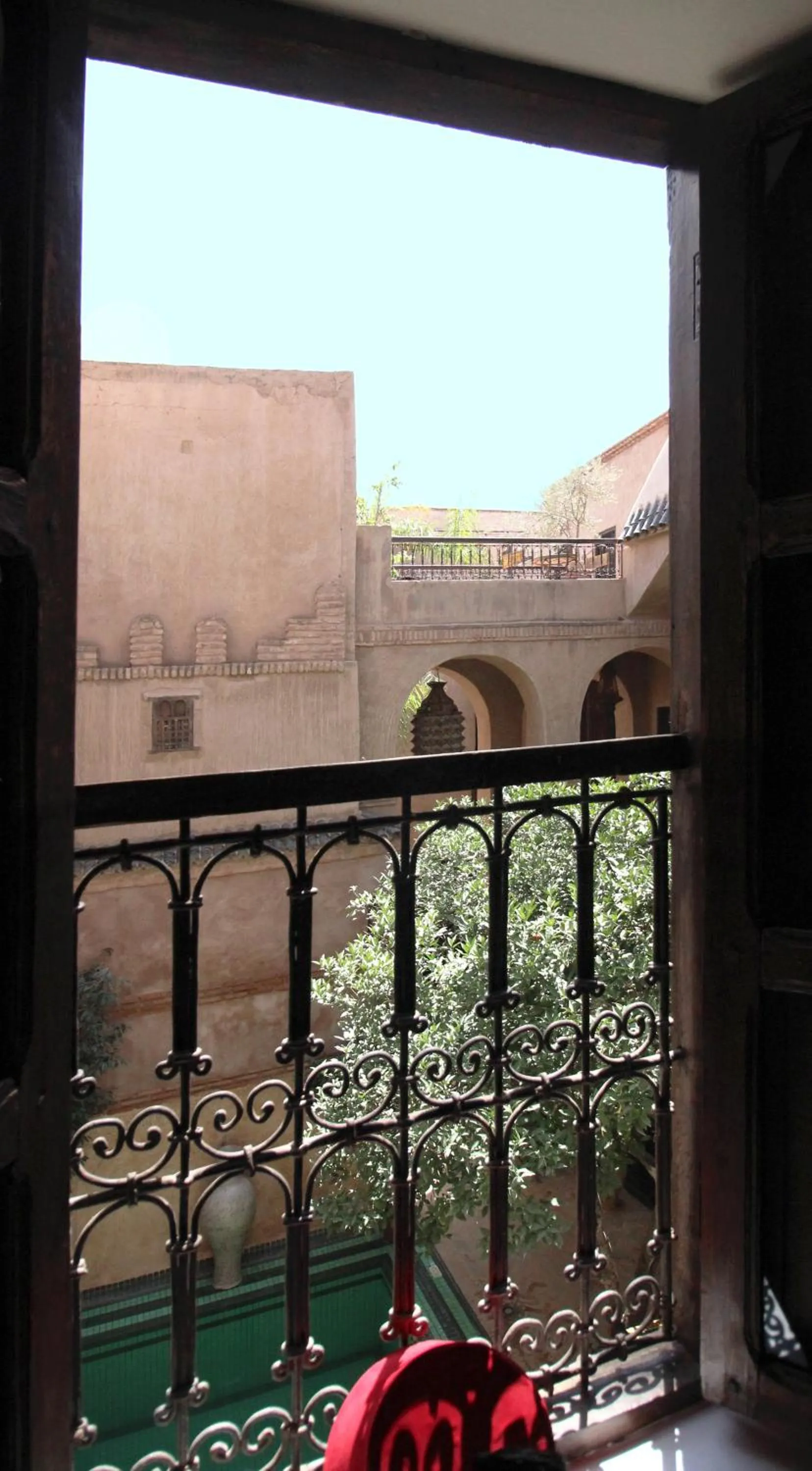 Pool view in Riad Palmier