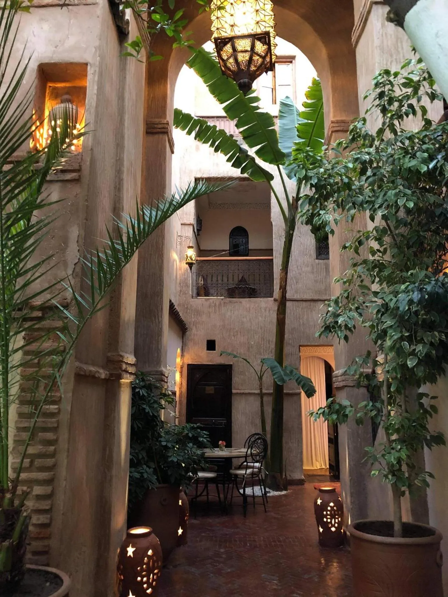 Patio in Riad Palmier