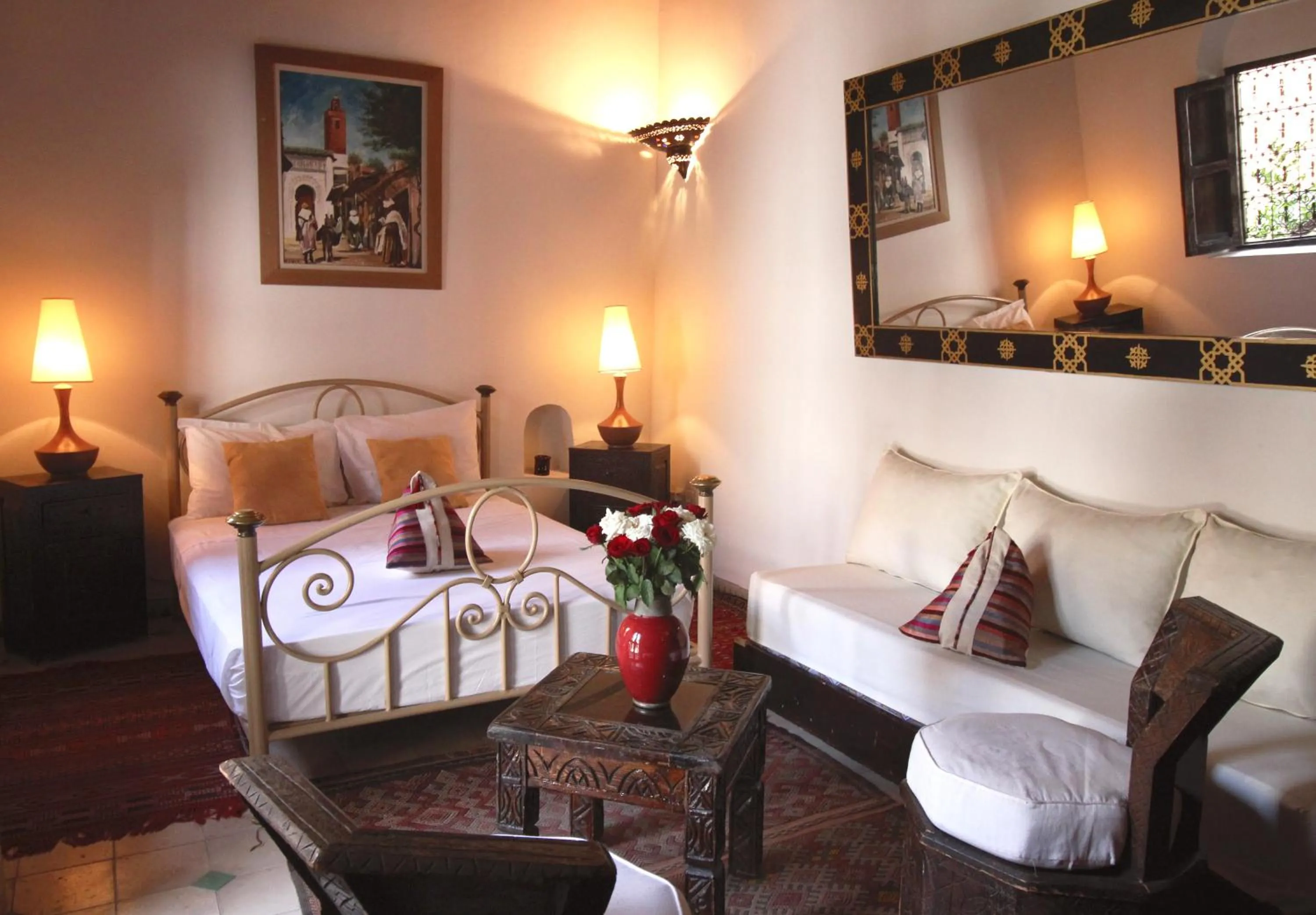 Bedroom in Riad Palmier