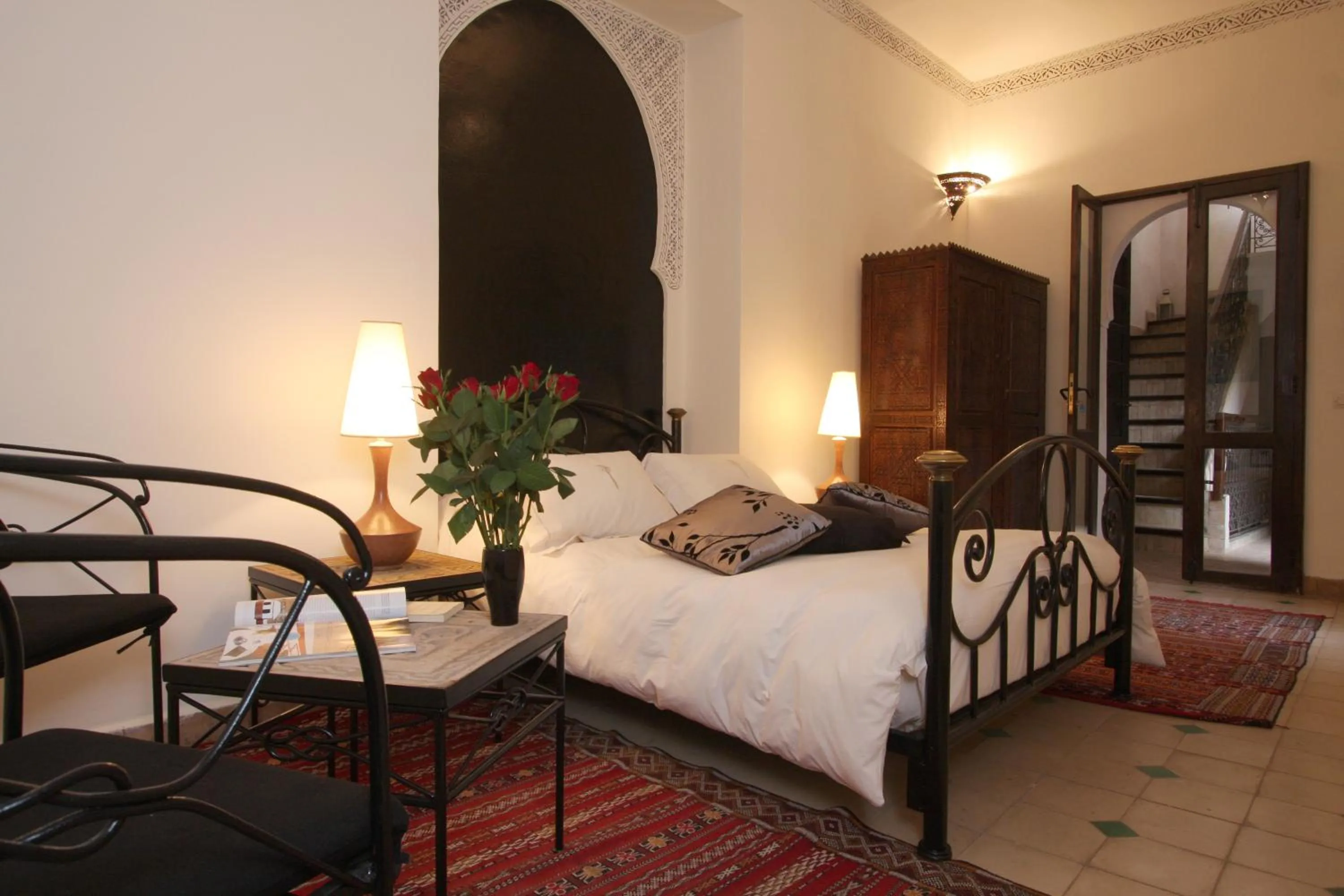 Photo of the whole room, Bed in Riad Palmier