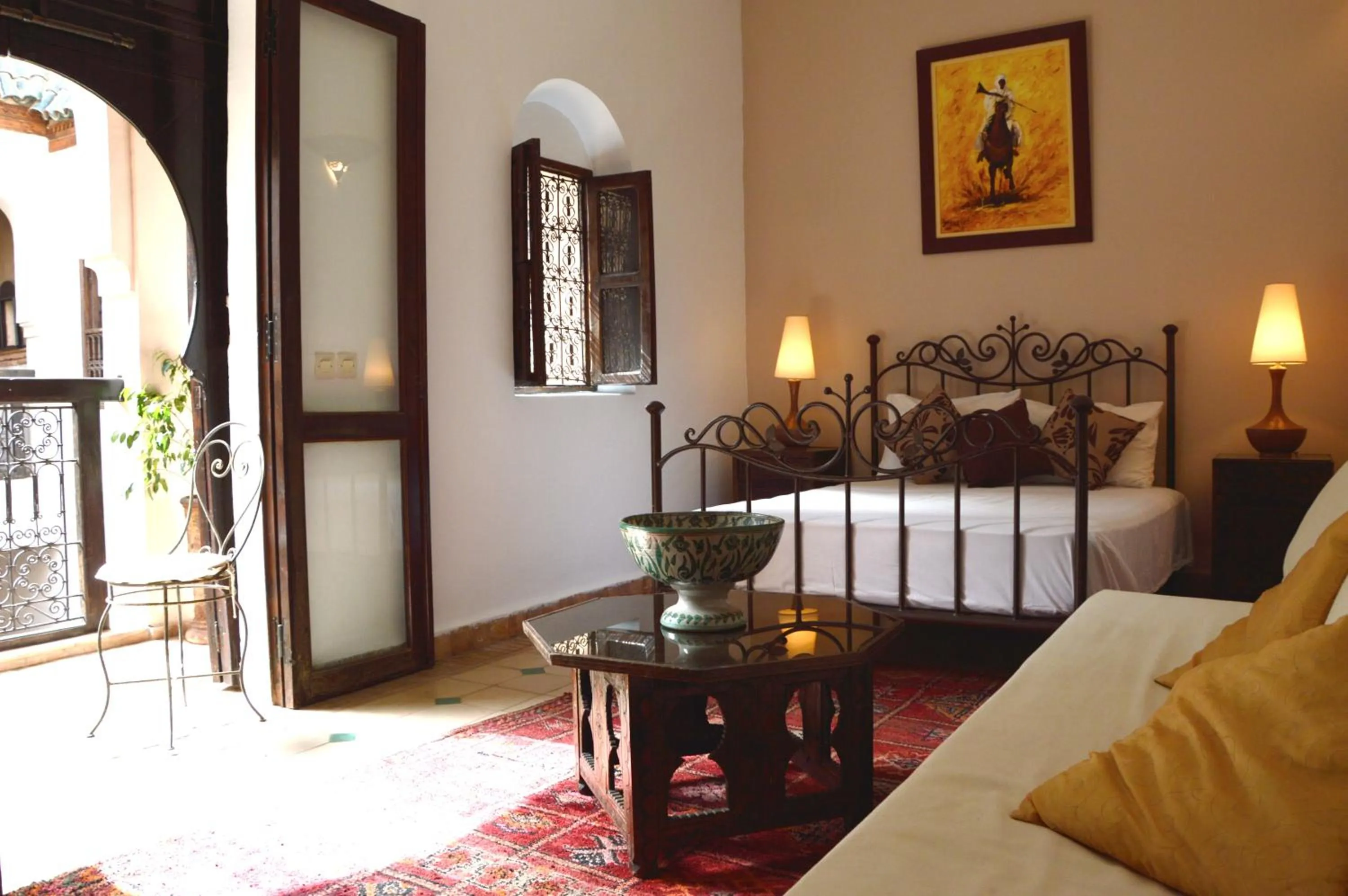 Bedroom, Bed in Riad Palmier