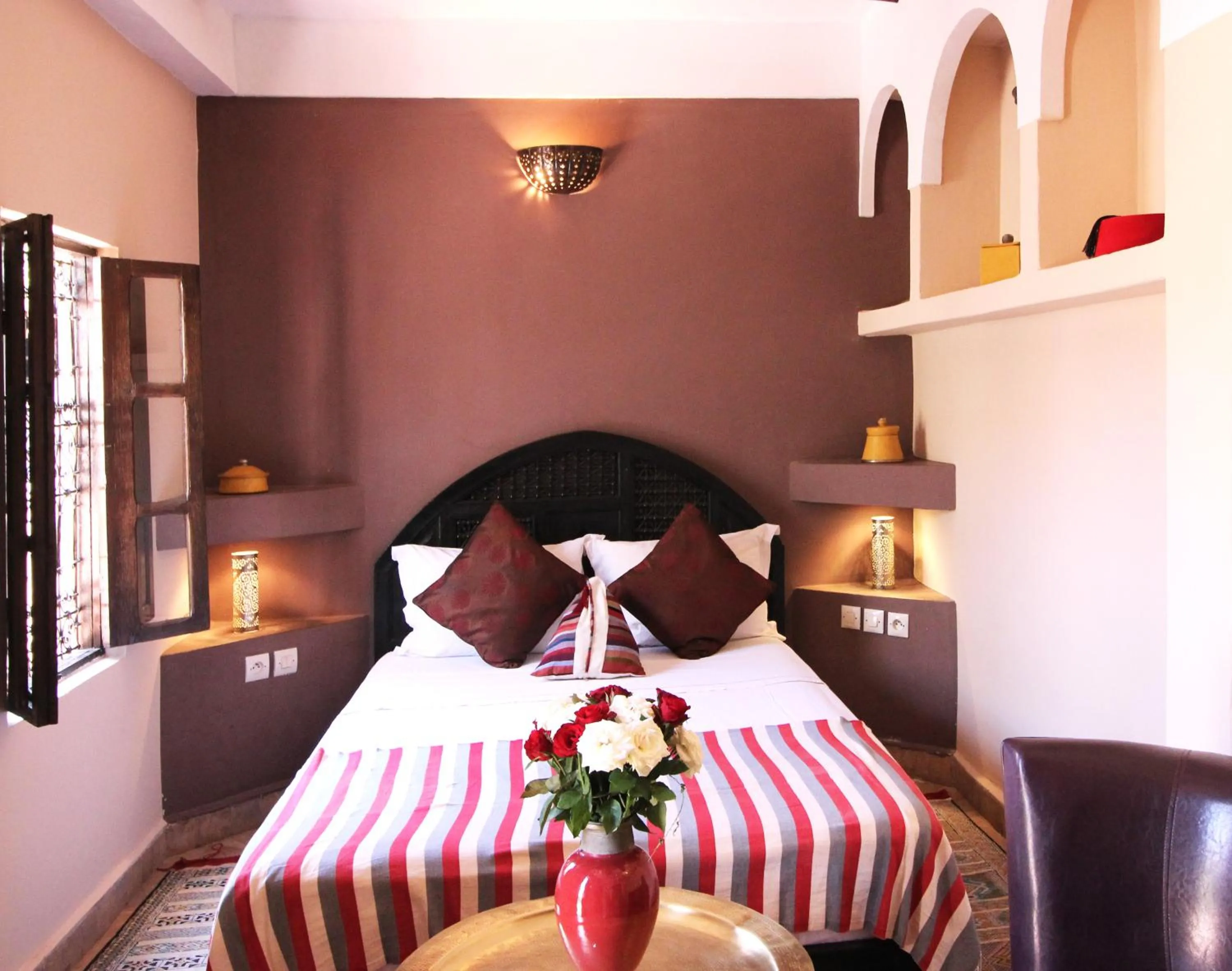 Bedroom, Bed in Riad Palmier