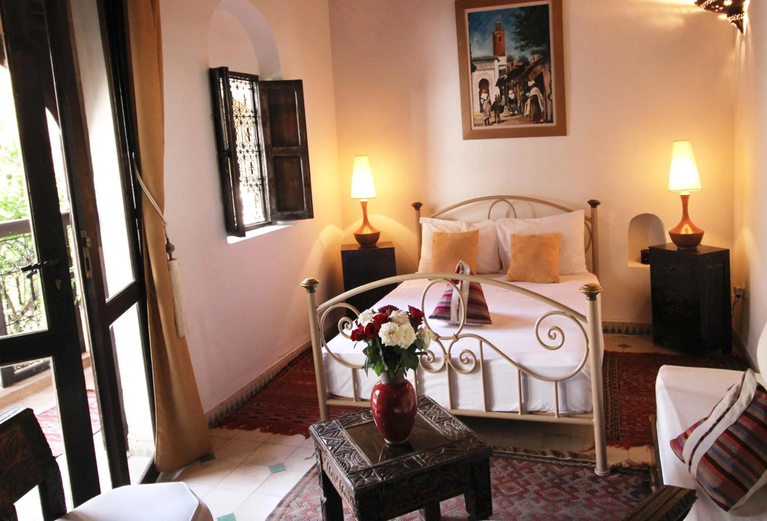 Bedroom, Bed in Riad Palmier