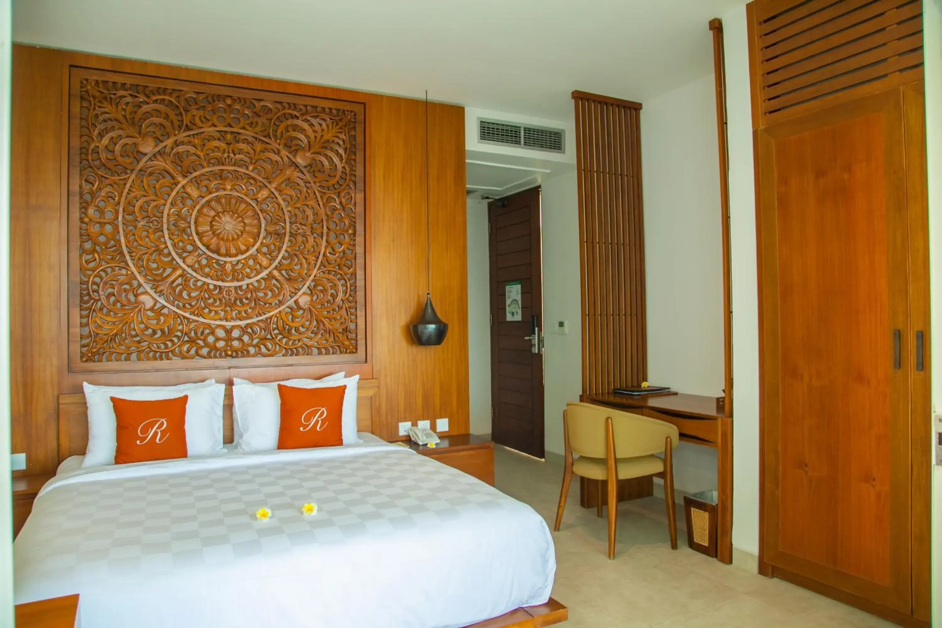 Bed in Rajavilla Lombok Resort - Seaside Serenity Bed in Rajavilla Lombok Resort - Seaside Serenity