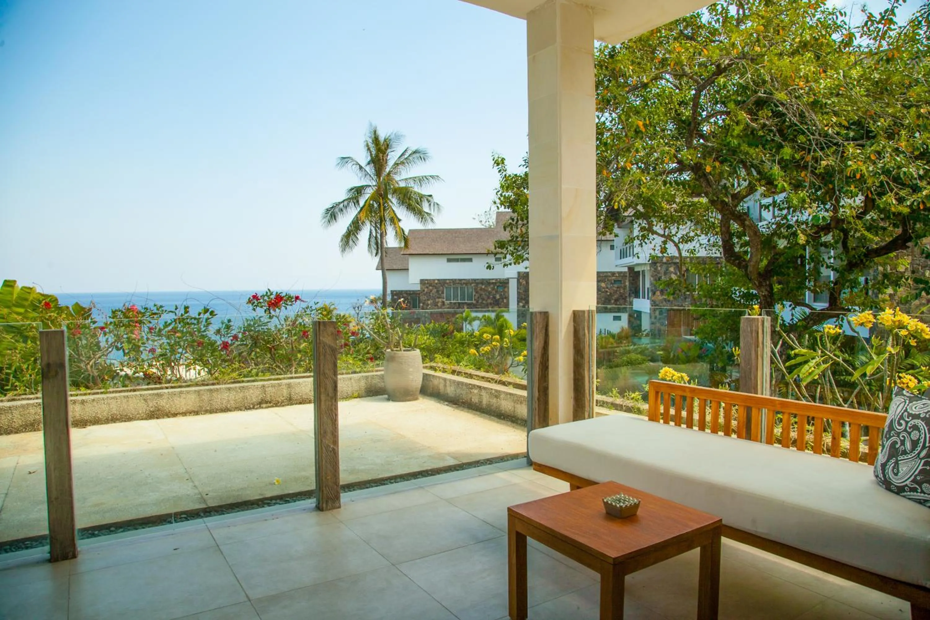 Balcony/Terrace in Rajavilla Lombok Resort - Seaside Serenity