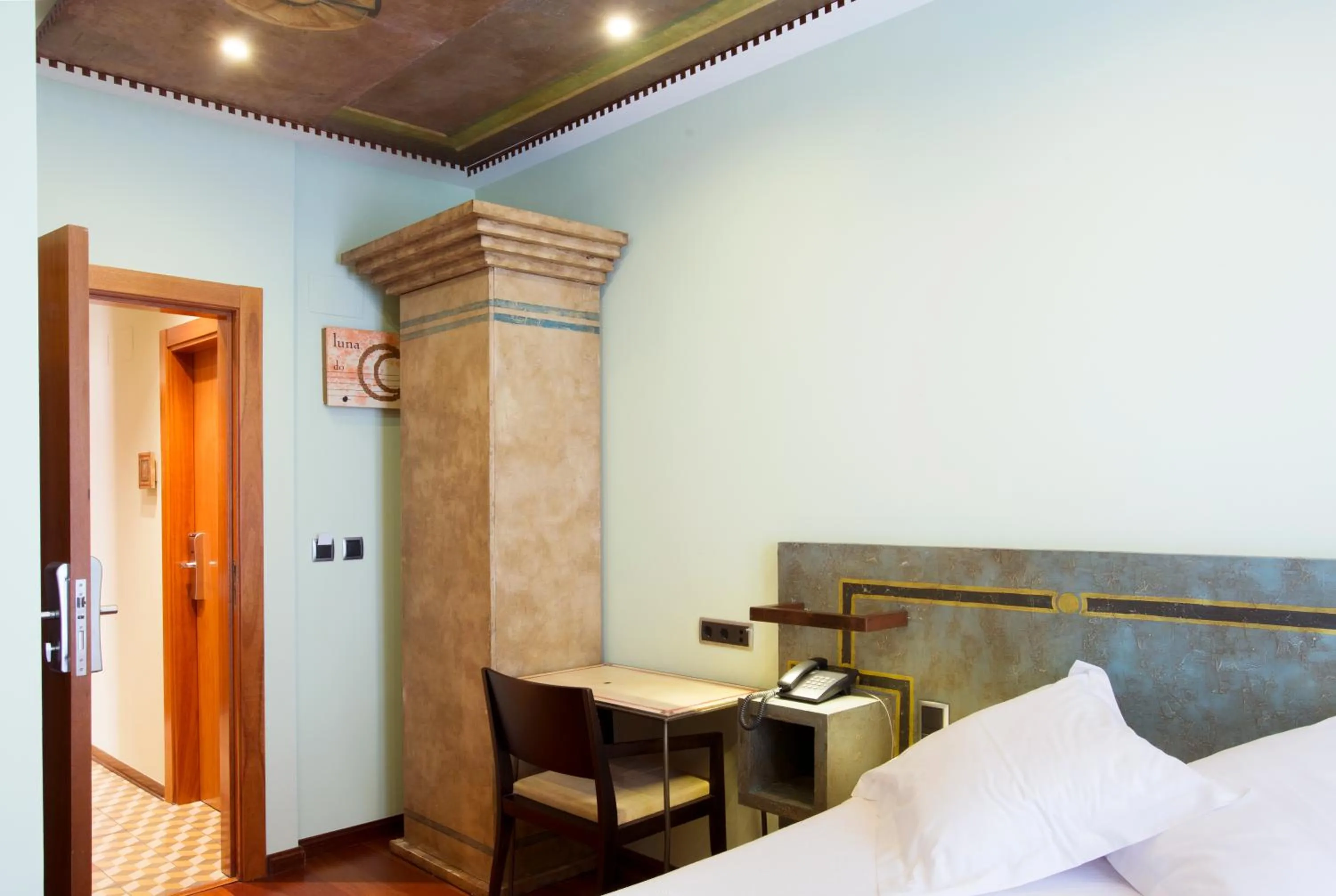 Bed in Hospedium Hotel Posada De La Luna