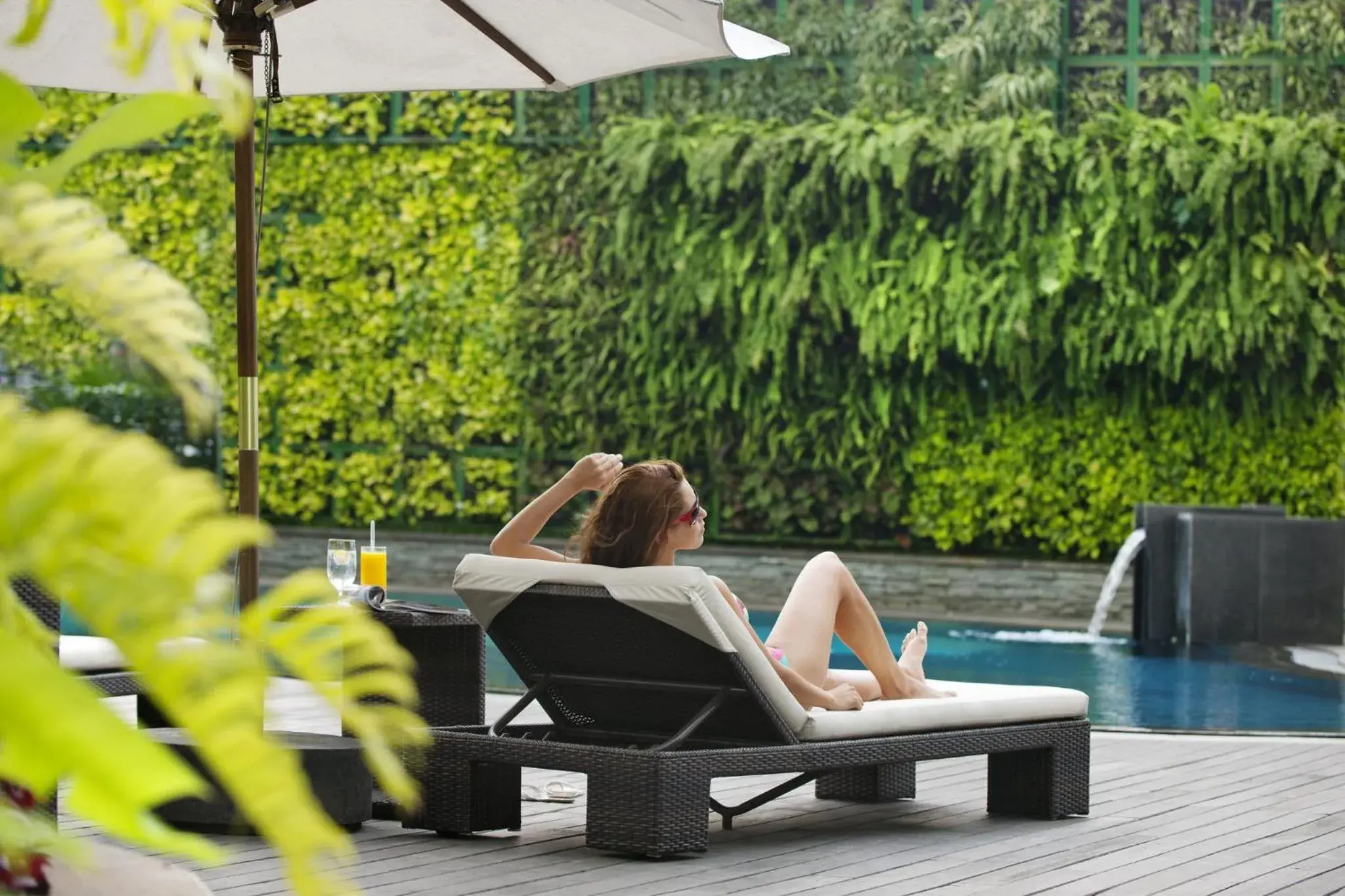 Swimming pool in Mandarin Oriental, Jakarta Swimming pool in Mandarin Oriental, Jakarta