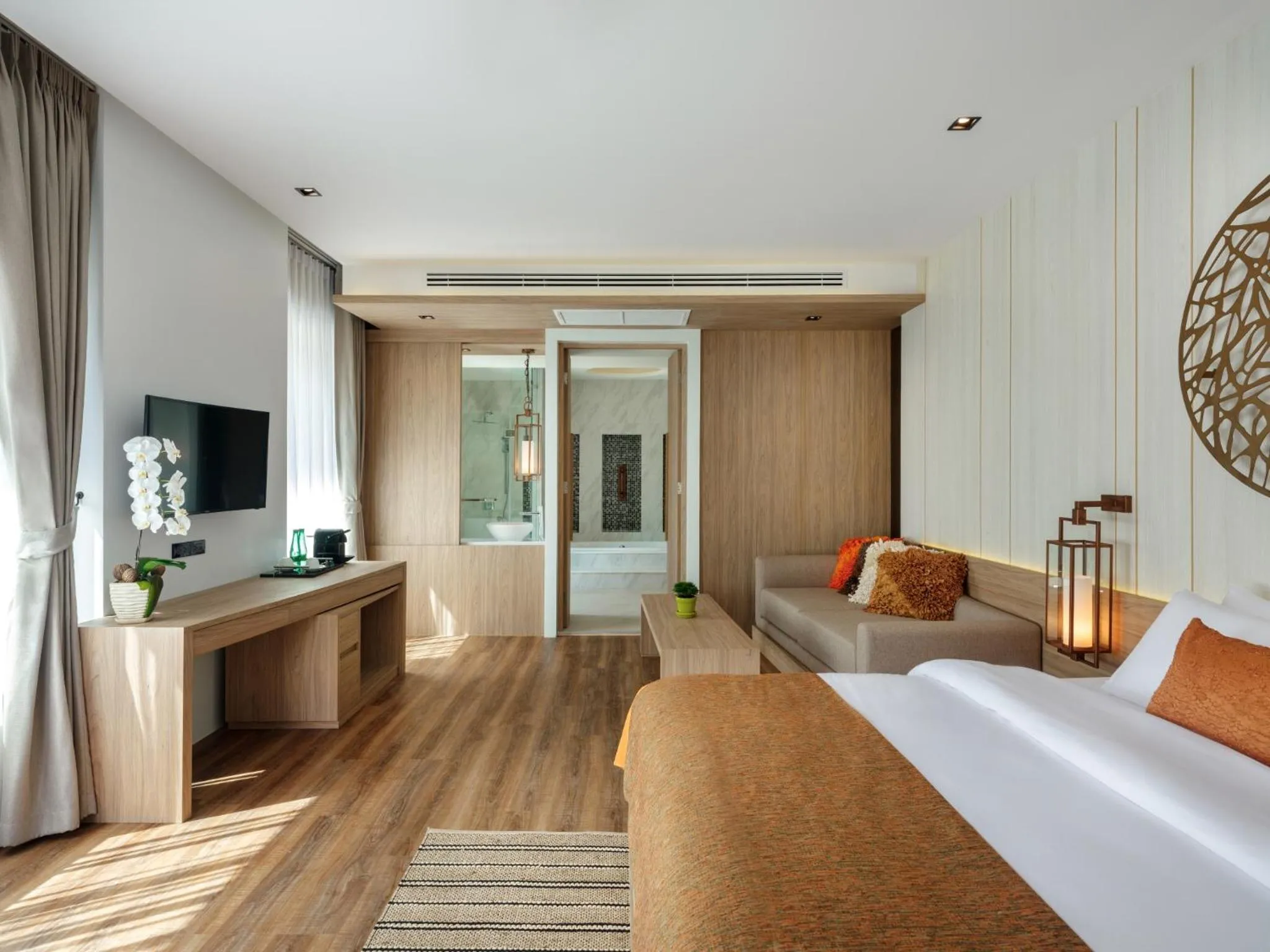 Bed in De Malee Pool Villas - SHA Extra Plus