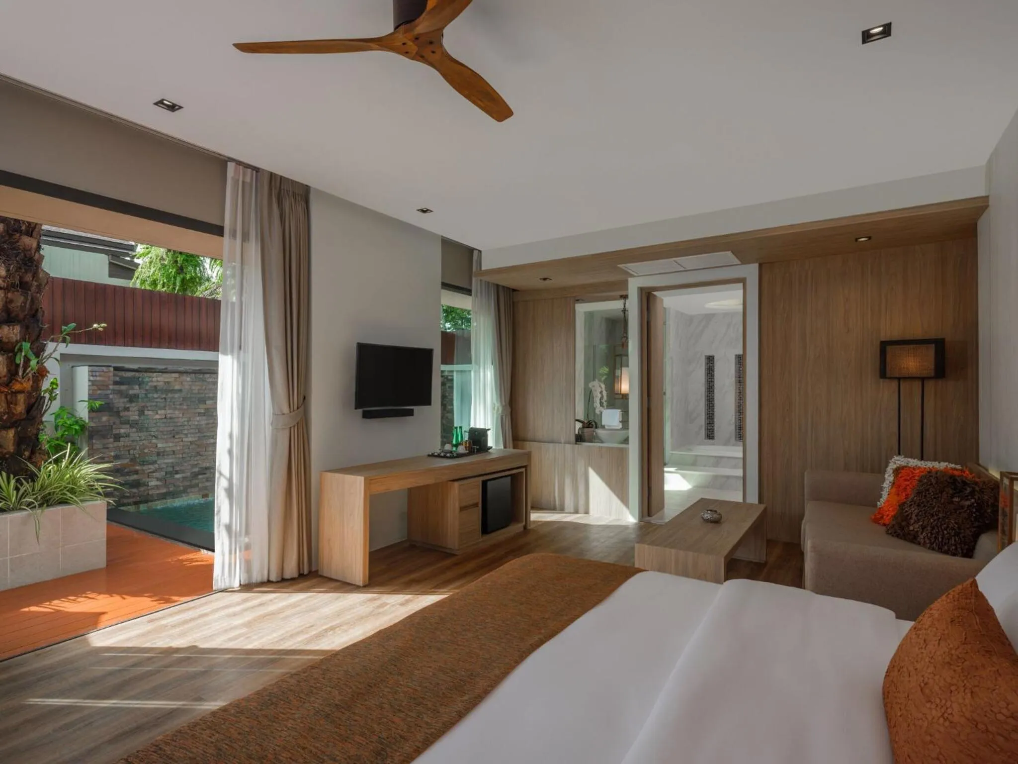 Bed in De Malee Pool Villas - SHA Extra Plus