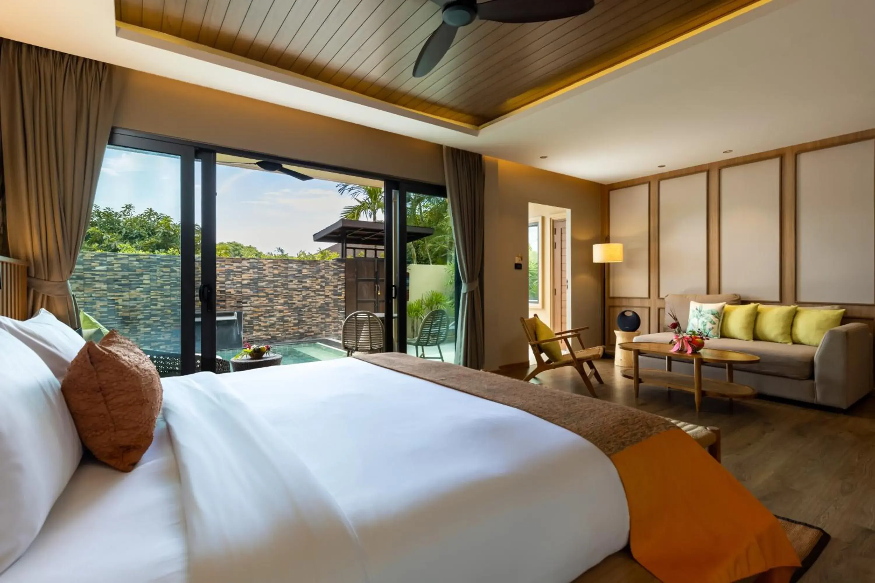 Bed in De Malee Pool Villas - SHA Extra Plus Bed in De Malee Pool Villas - SHA Extra Plus