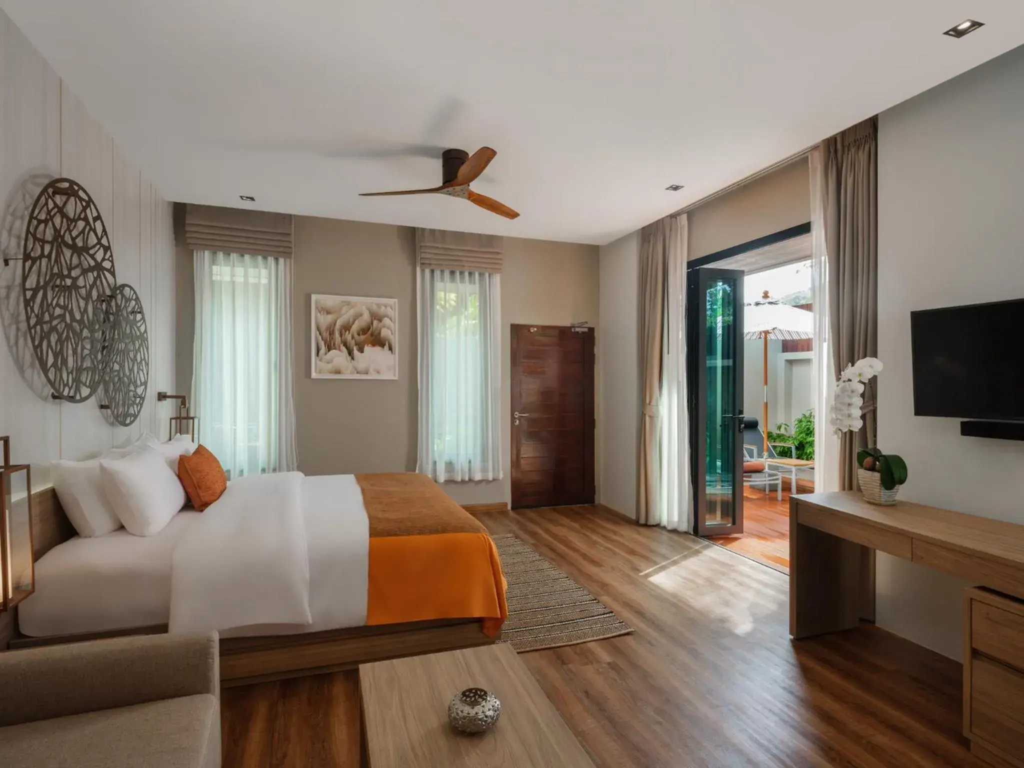 Bed in De Malee Pool Villas - SHA Extra Plus Bed in De Malee Pool Villas - SHA Extra Plus