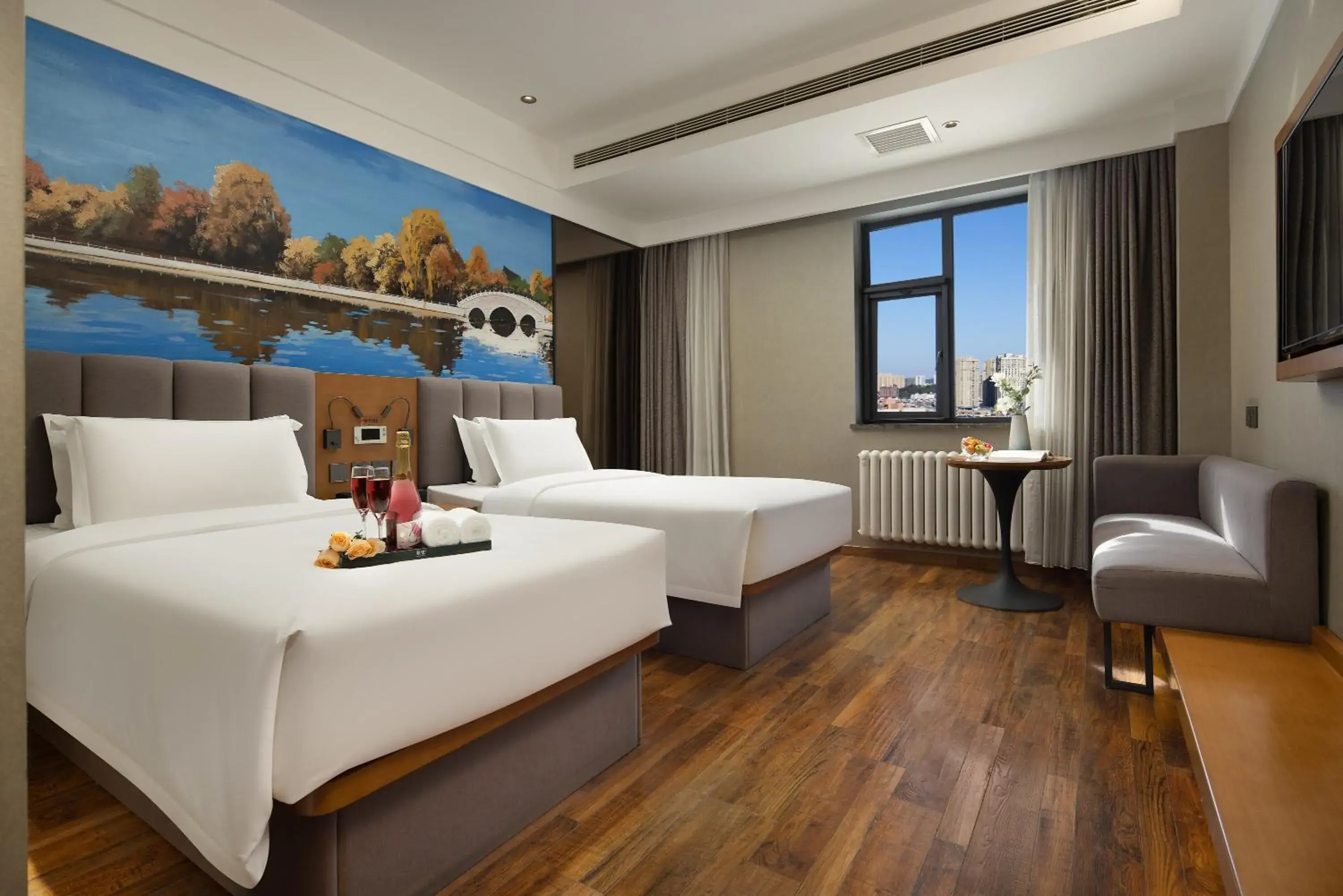 Twin Room in True Go Hotel Beijing New International Exhibition Center Capital Airport Twin Room in True Go Hotel Beijing New International Exhibition Center Capital Airport