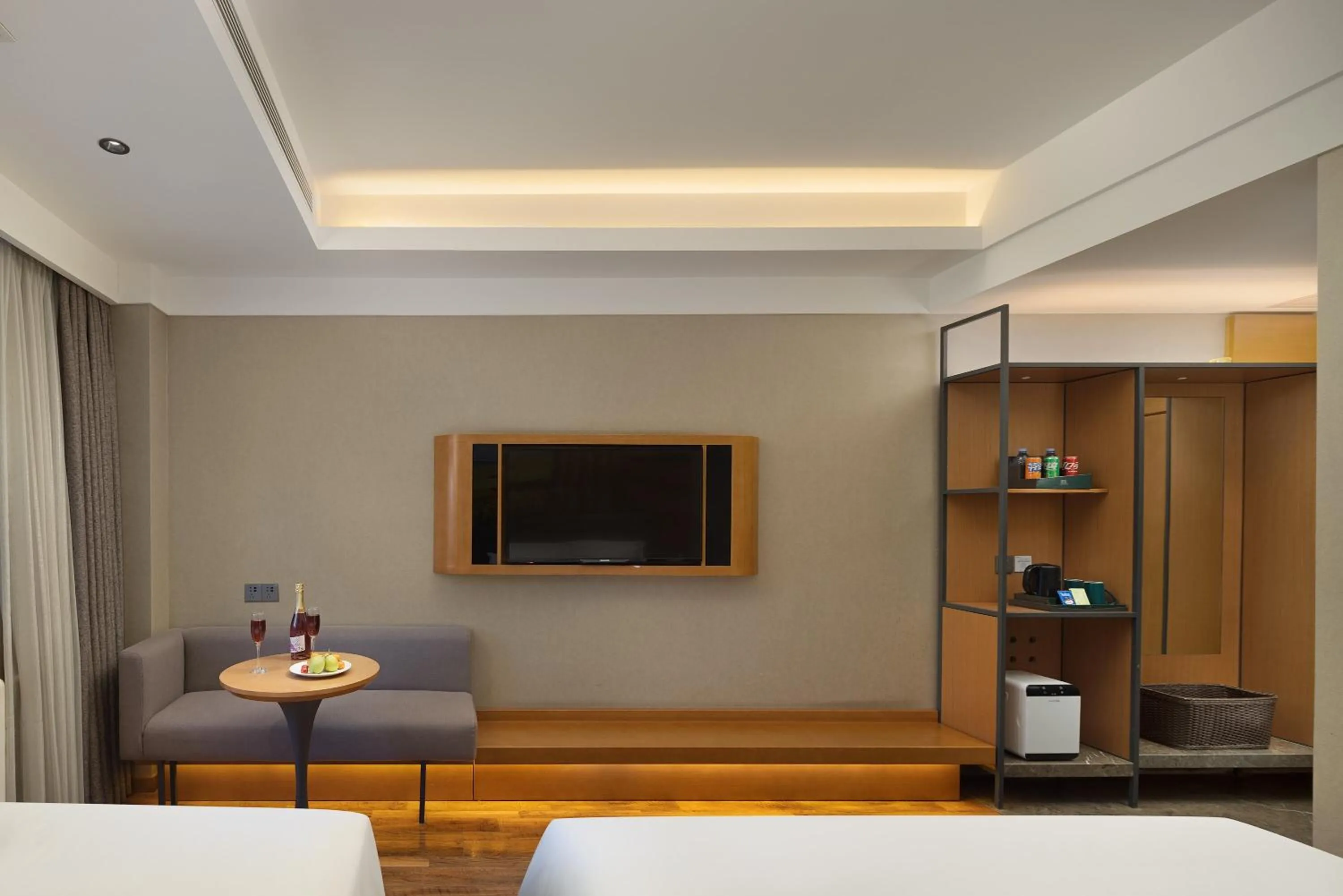 Bed in True Go Hotel Beijing New International Exhibition Center Capital Airport