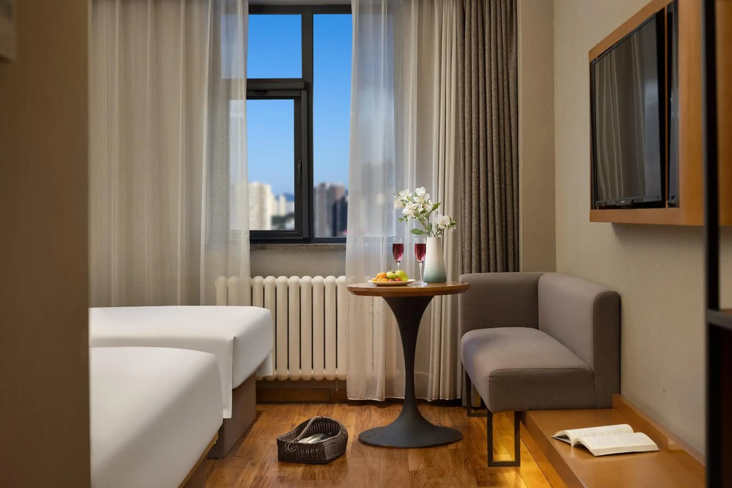 Double Room with Two Double Beds in True Go Hotel Beijing New International Exhibition Center Capital Airport Double Room with Two Double Beds in True Go Hotel Beijing New International Exhibition Center Capital Airport