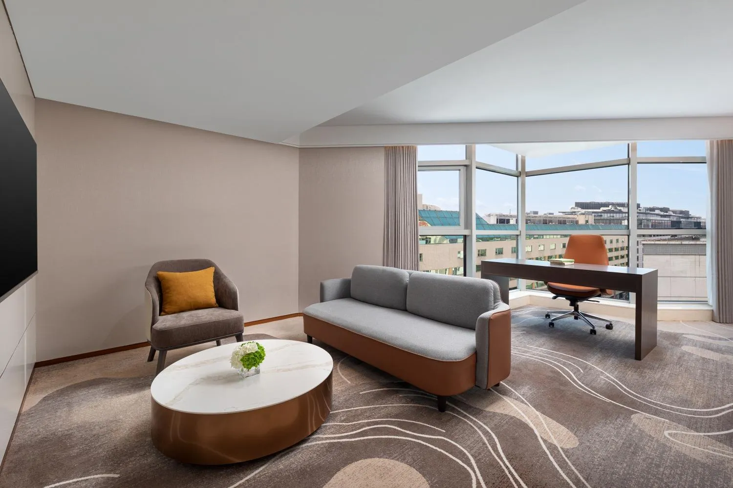 Seating area in Sunworld Dynasty Hotel Beijing Wangfujing