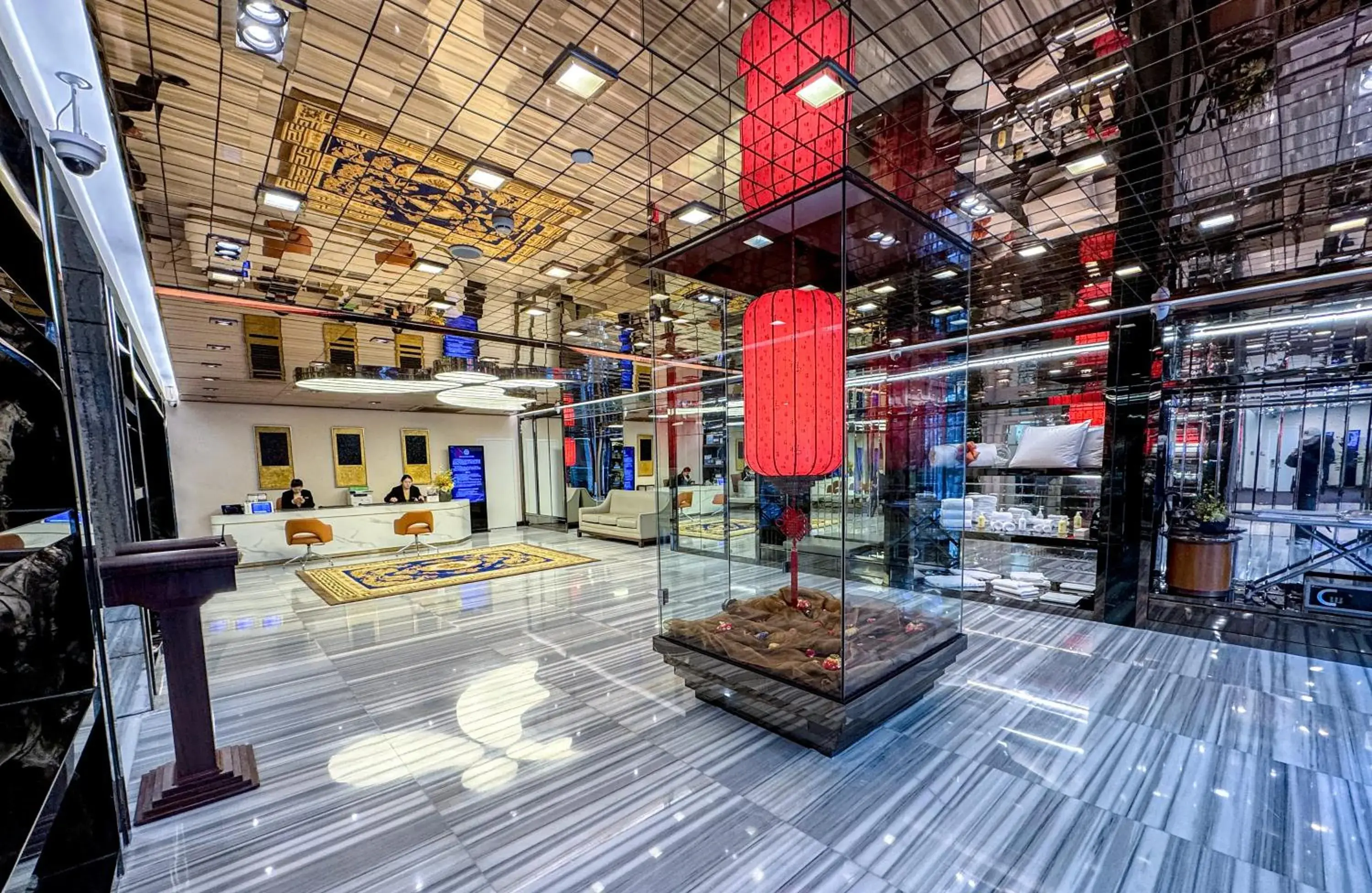 Lobby or reception in Sunworld Dynasty Hotel Beijing Wangfujing Lobby or reception in Sunworld Dynasty Hotel Beijing Wangfujing