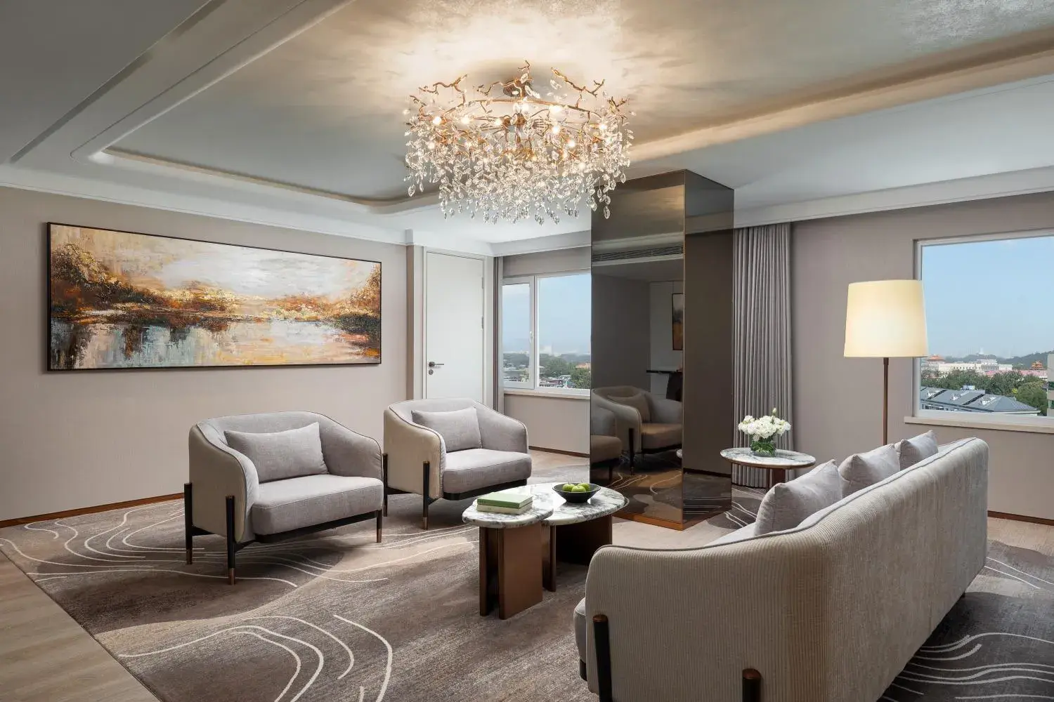 Living room in Sunworld Dynasty Hotel Beijing Wangfujing Living room in Sunworld Dynasty Hotel Beijing Wangfujing