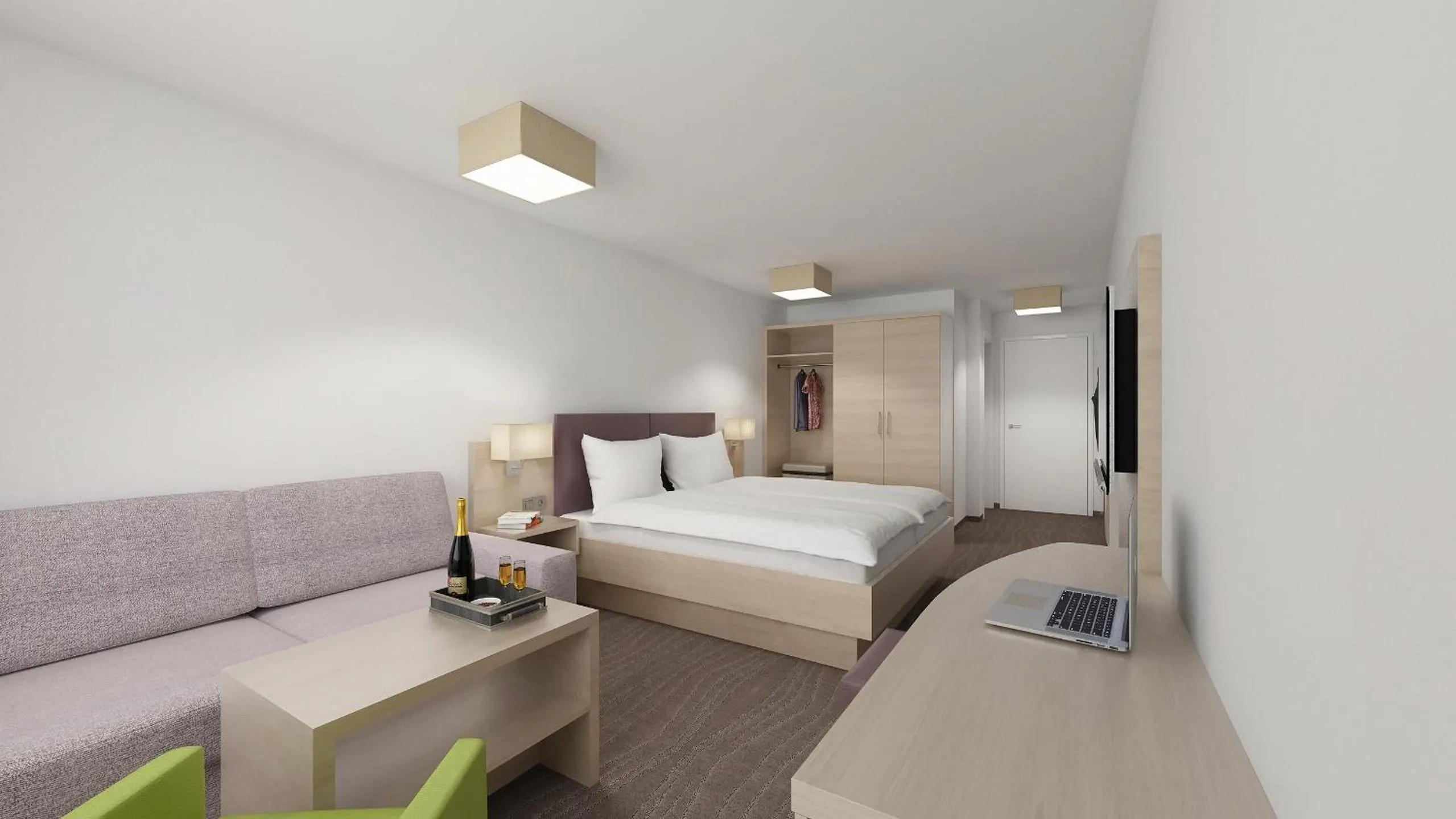 Photo of the whole room, Bed in all inclusive Hotel Lohmann