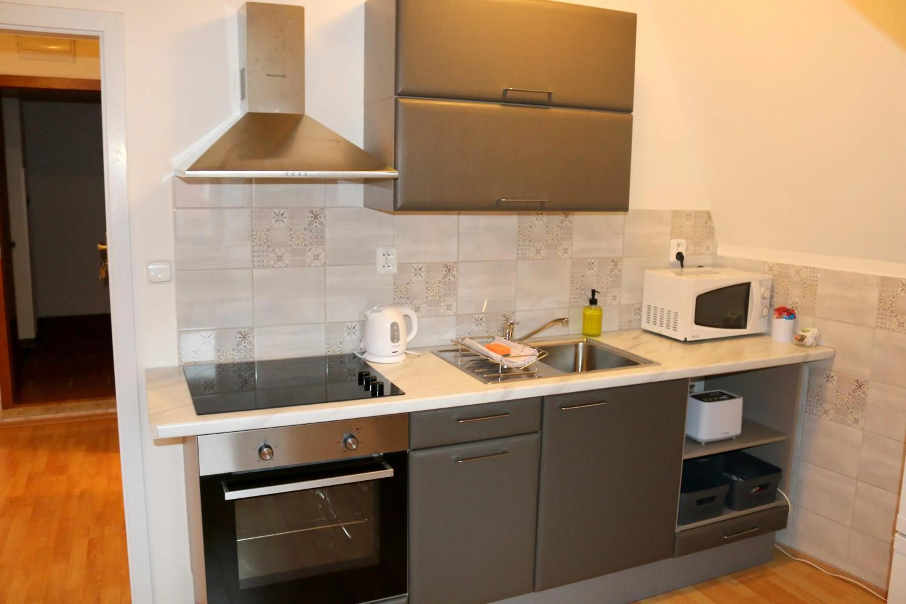 Kitchen or kitchenette in Betlem Prague Apartments