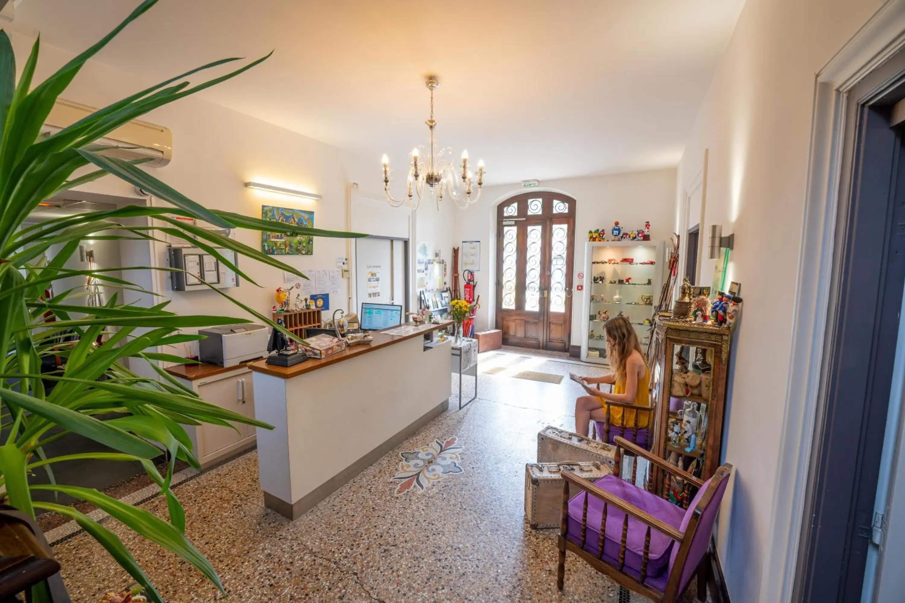 Lobby or reception in Le Manoir d'Agnès Logis hôtel restaurant Lobby or reception in Le Manoir d'Agnès Logis hôtel restaurant