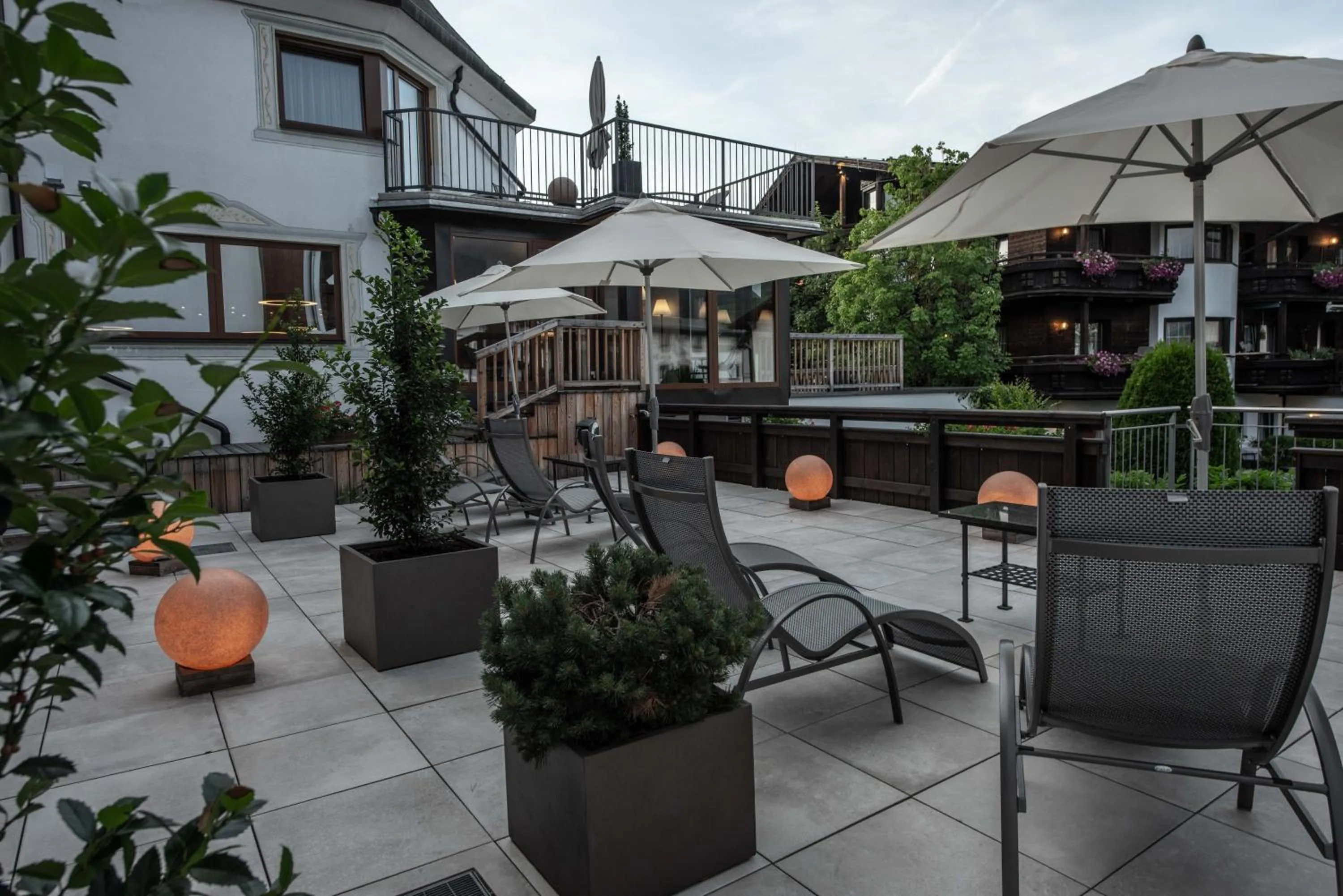 Patio in Hotel Bergland All Inclusive Top Quality